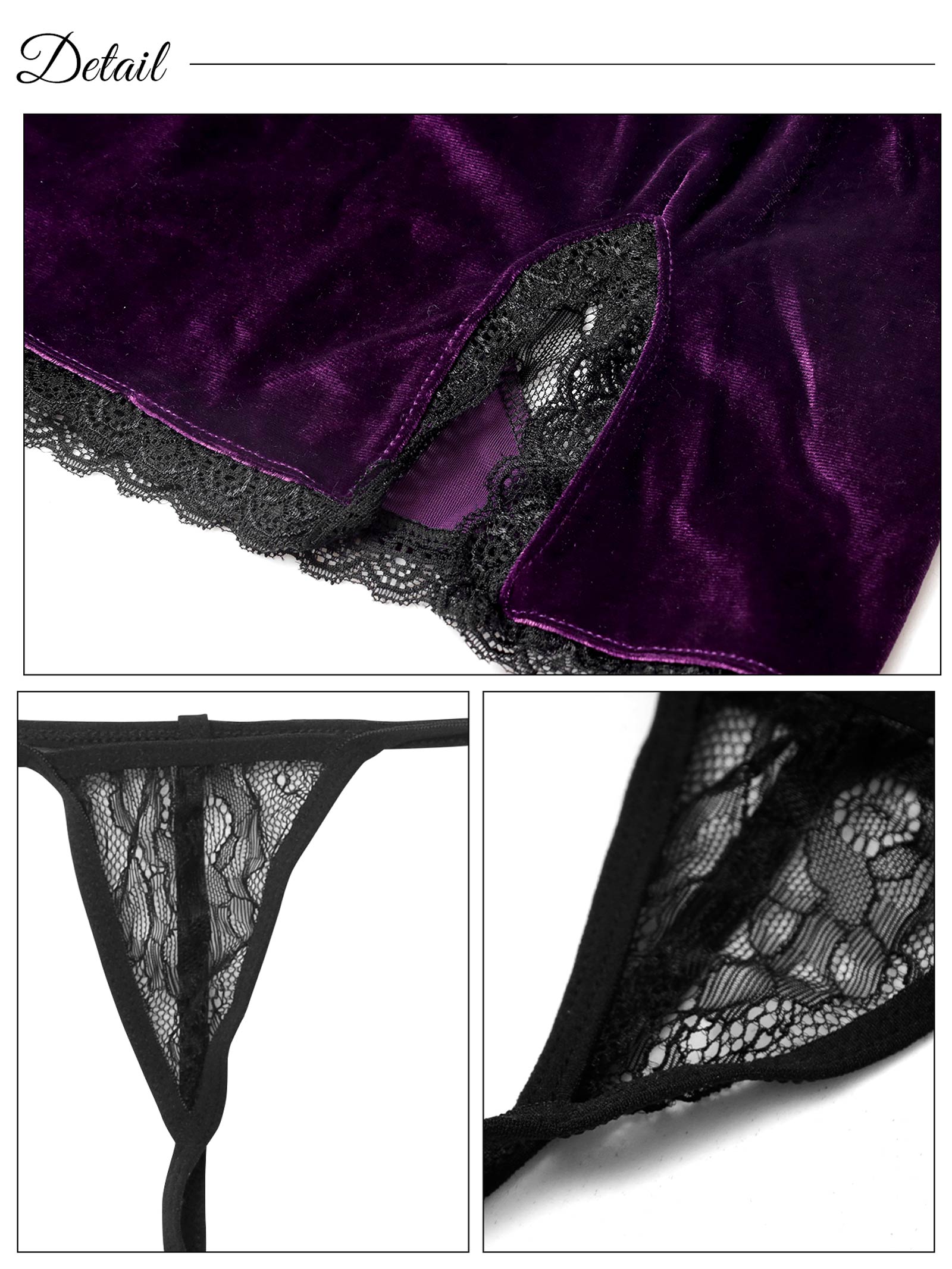 12/3新作!ベルベットレーシィドレスルームウェア