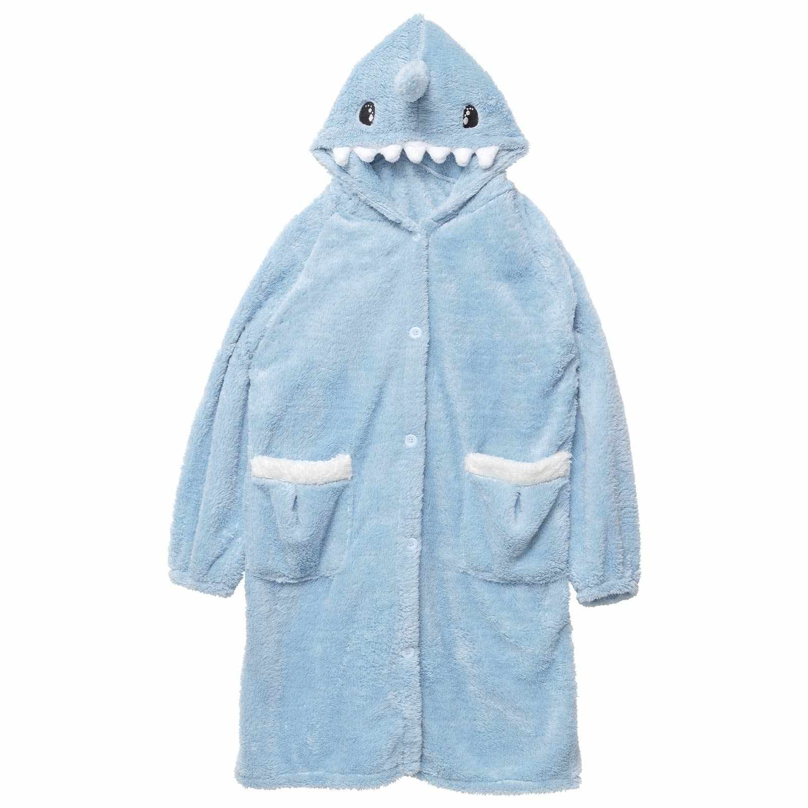 12/24新作!もこもこフードシャークルームウェア