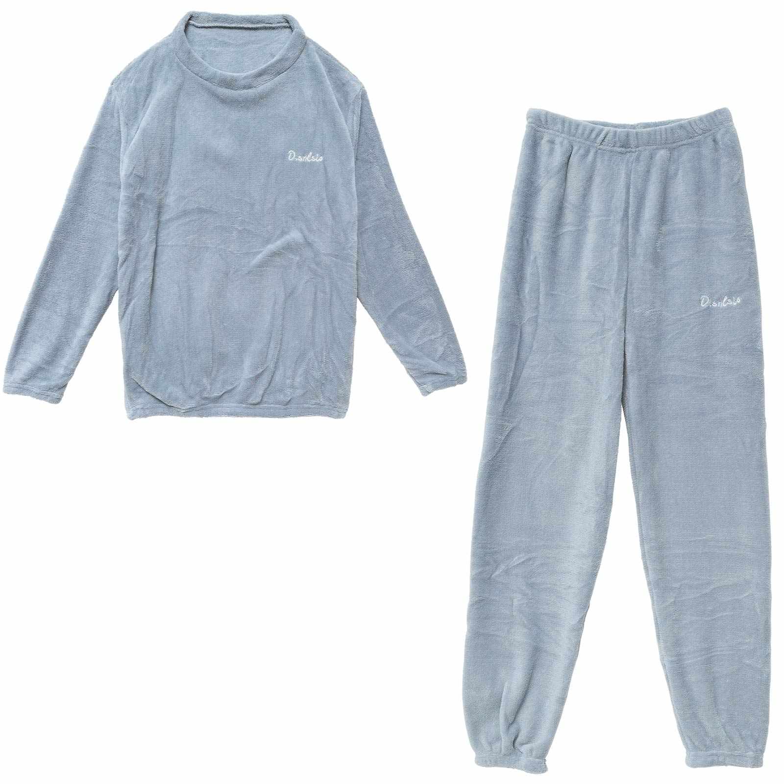 12/26新作!もこもこロゴ刺繍トップス&ロングパンツルームウェア