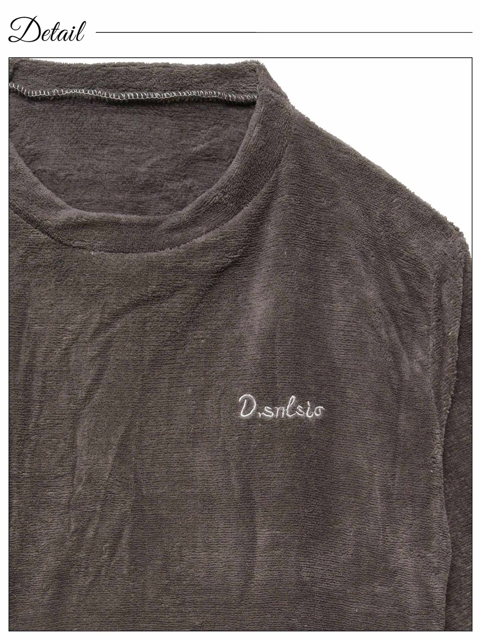 12/26新作!もこもこロゴ刺繍トップス&ロングパンツルームウェア