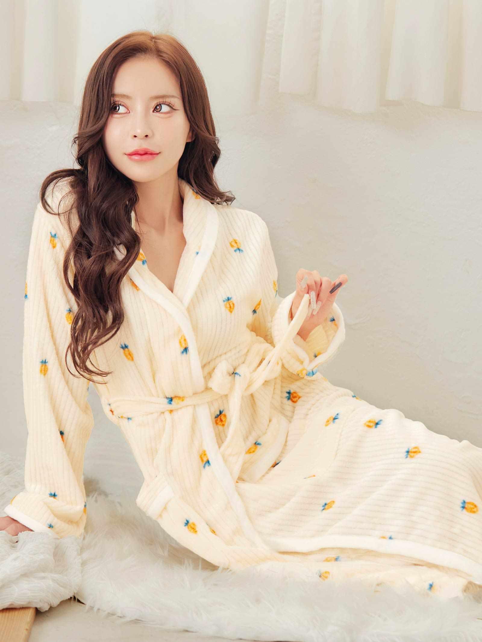 12/12新作!モコモコ花柄ルームウェア