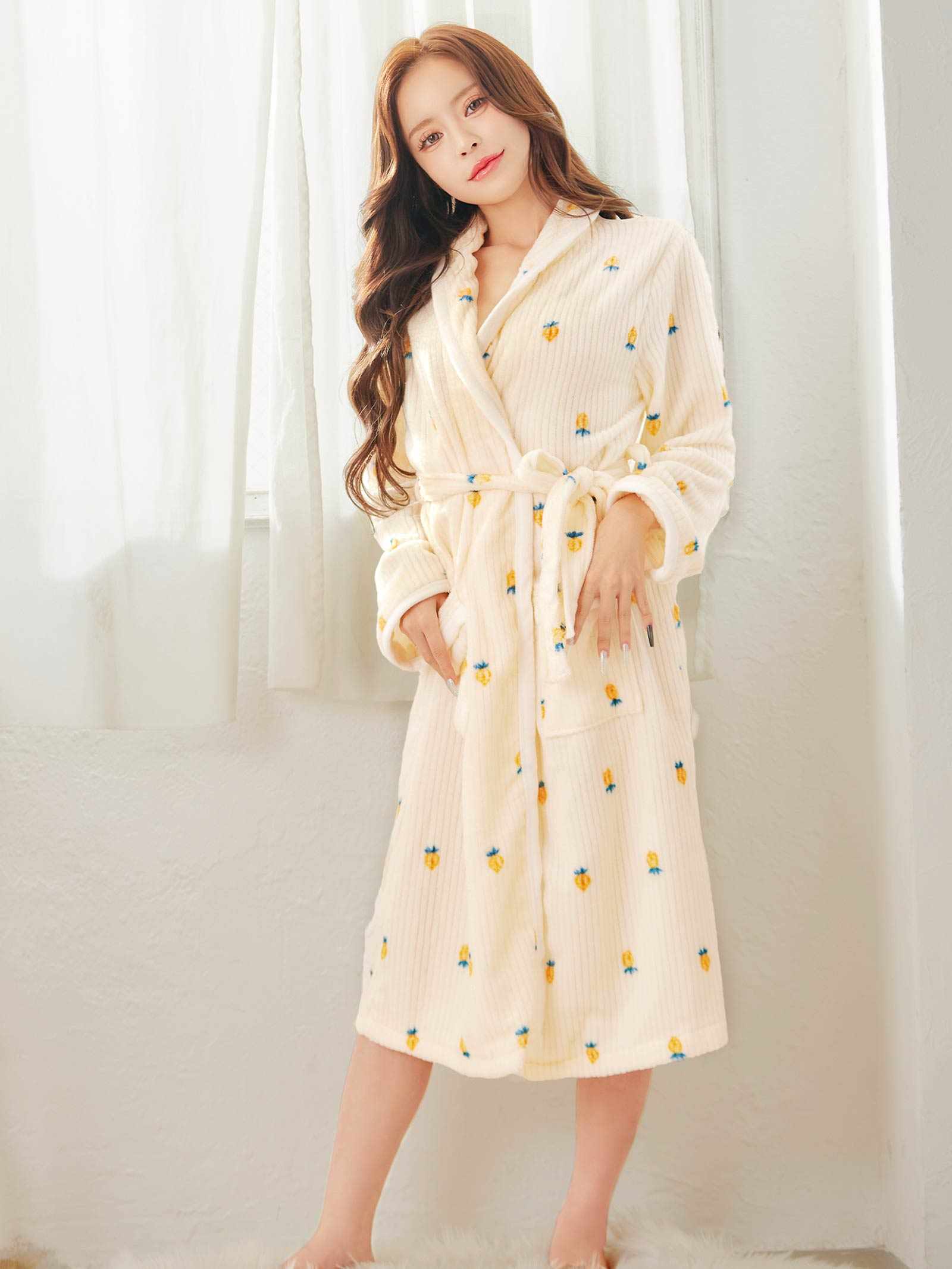 12/12新作!モコモコ花柄ルームウェア