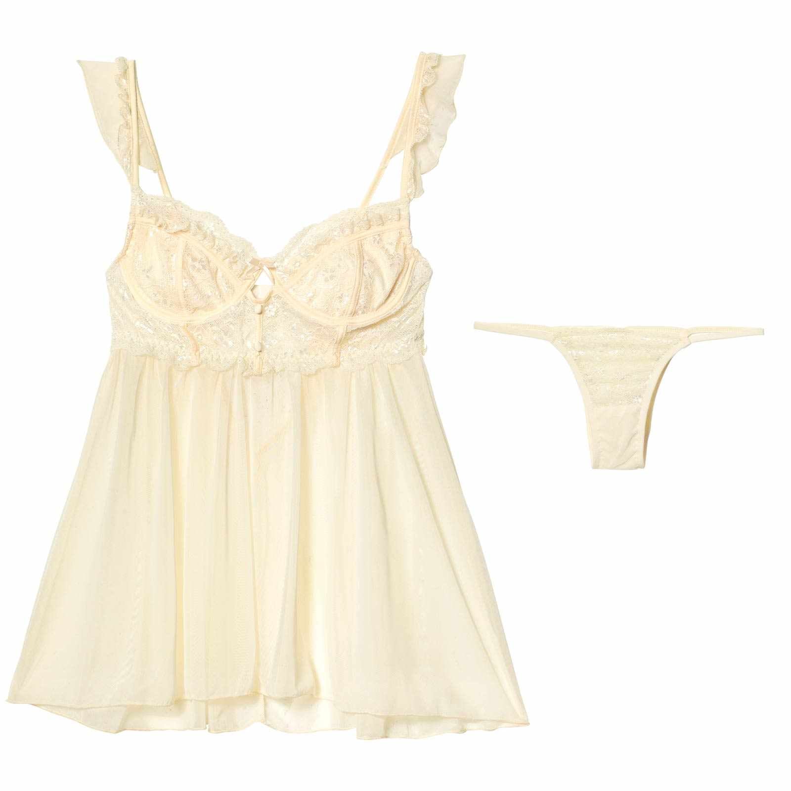 1/30新作!アリュールヌーディレースベビードール