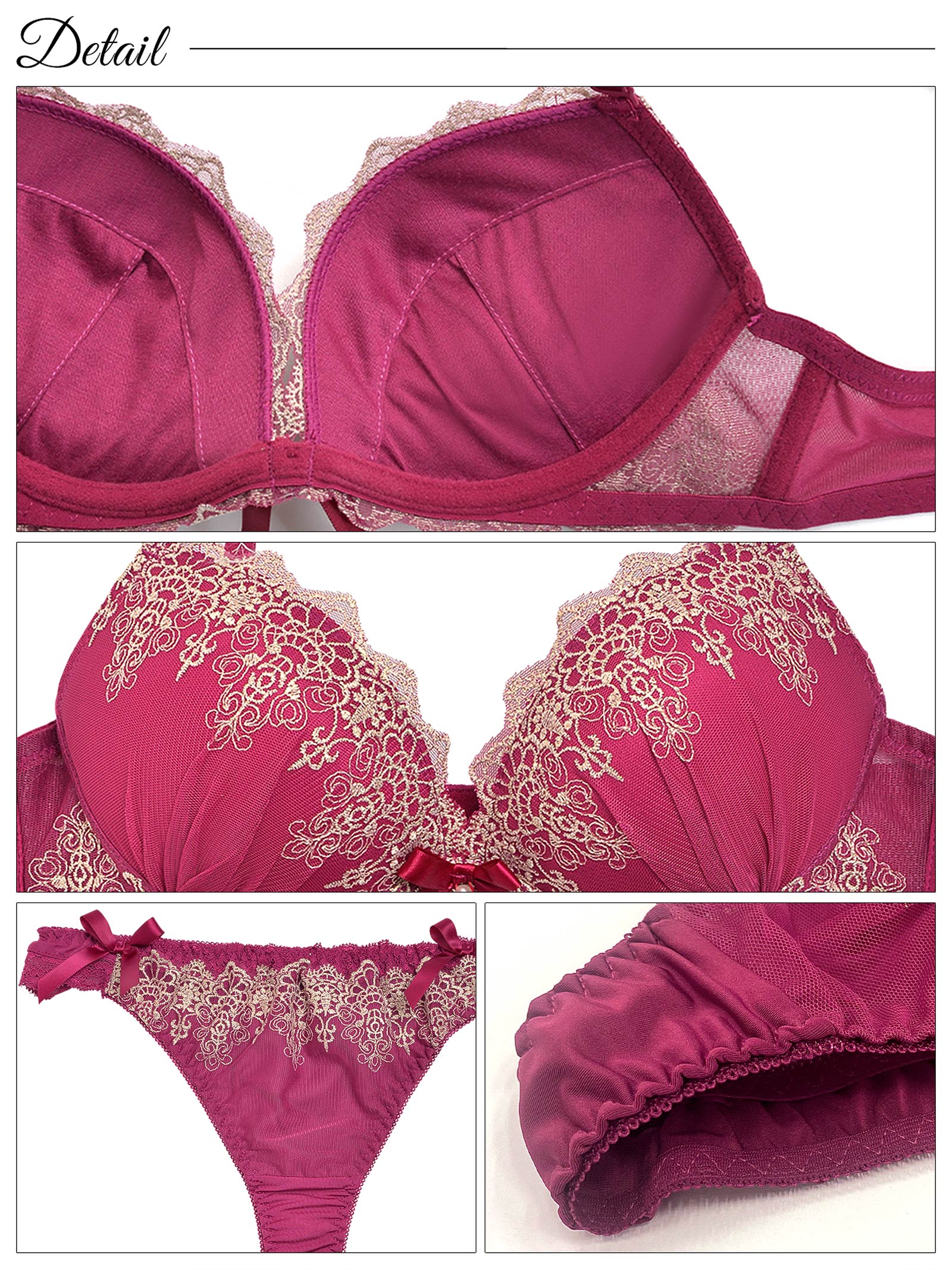 2/14再販!【三上悠亜着用】【EFサイズ】エレガントスカラップレースブラジャー&サイド紐Tバックショーツ - 【公式】247Lingerie