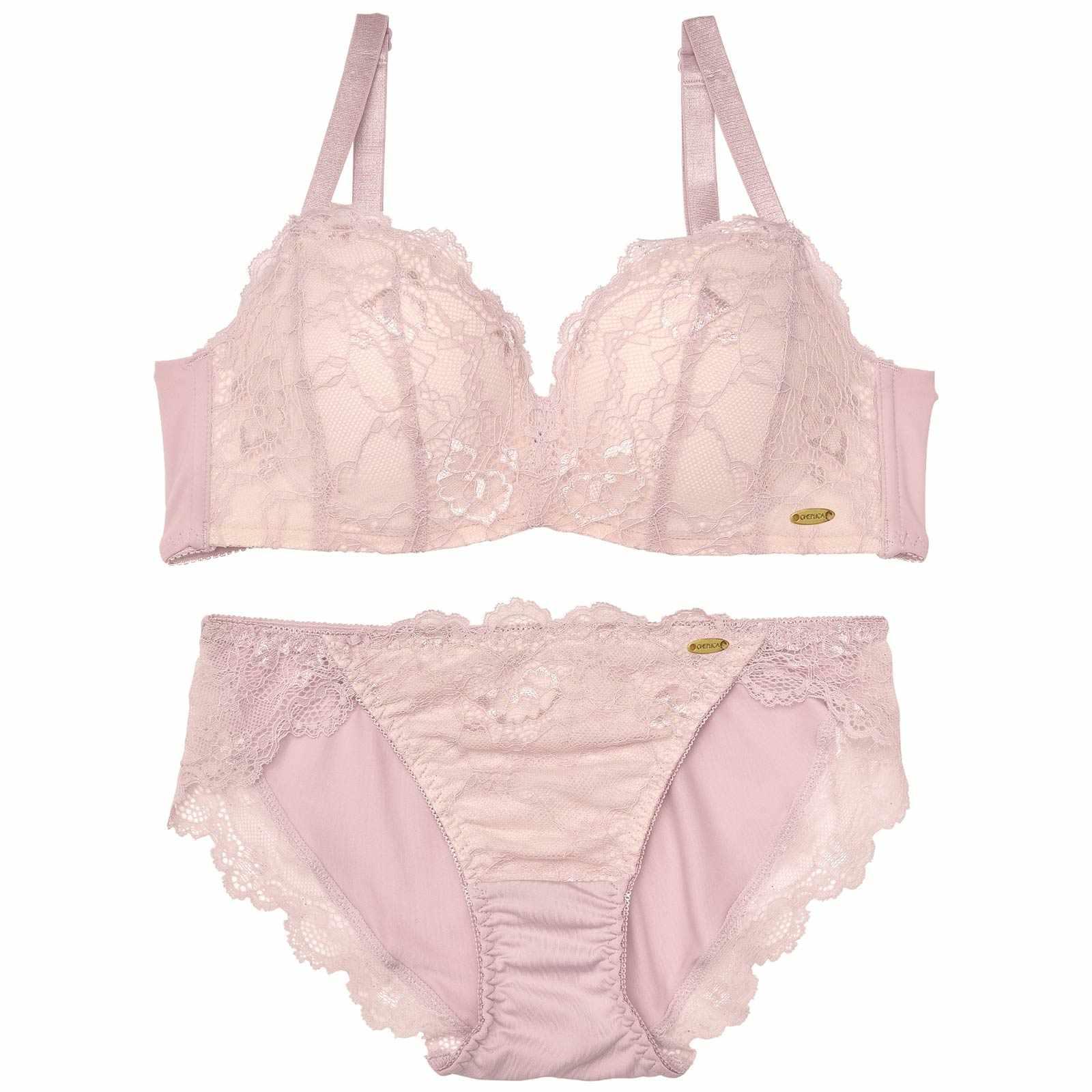 エフォートレスヌーディ育乳脇高ブラジャー&フルバックショーツ - 【公式】247Lingerie