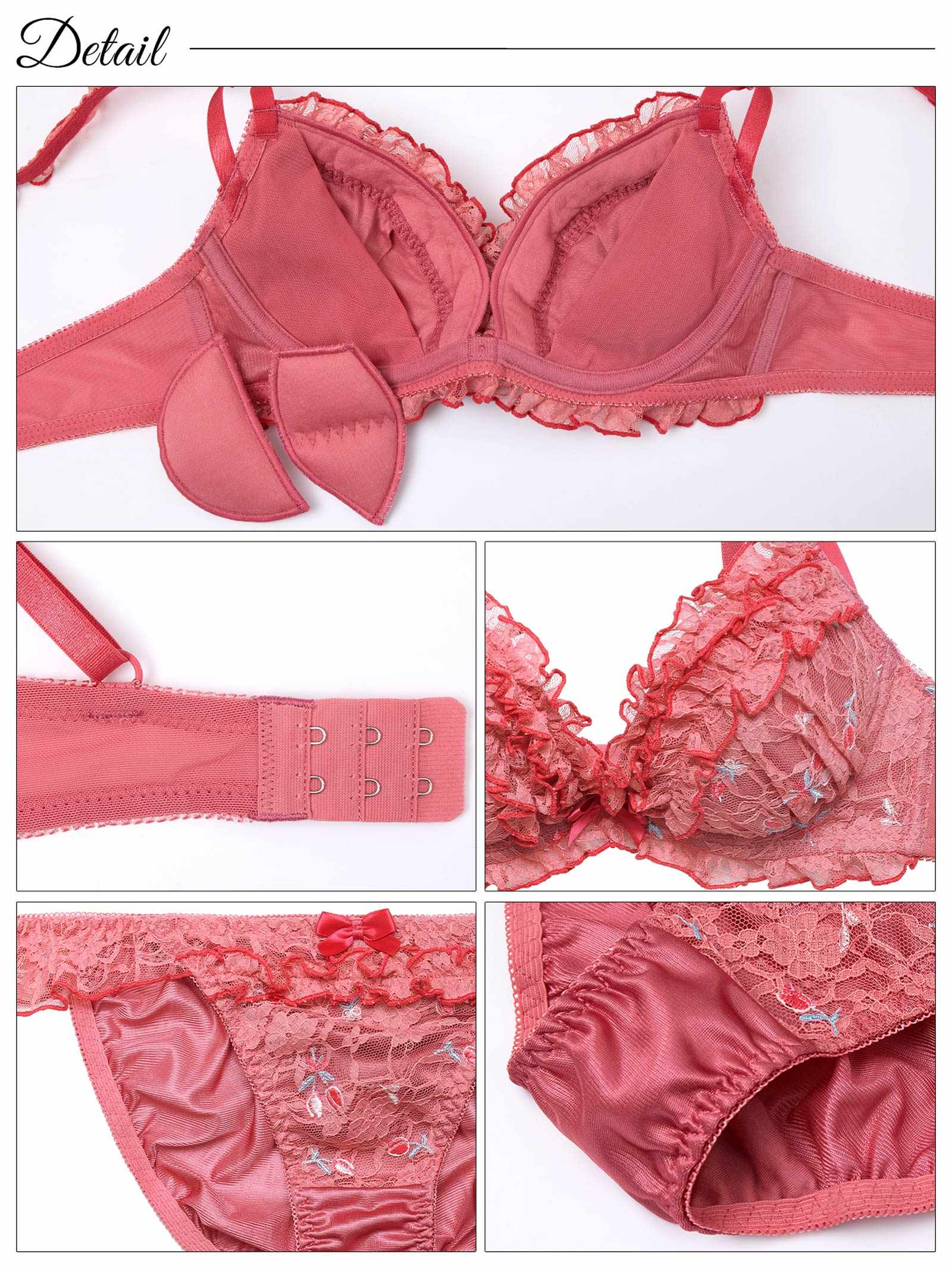 3/5新作!ラブリーホイップフリルブラジャー&フルバックショーツ
