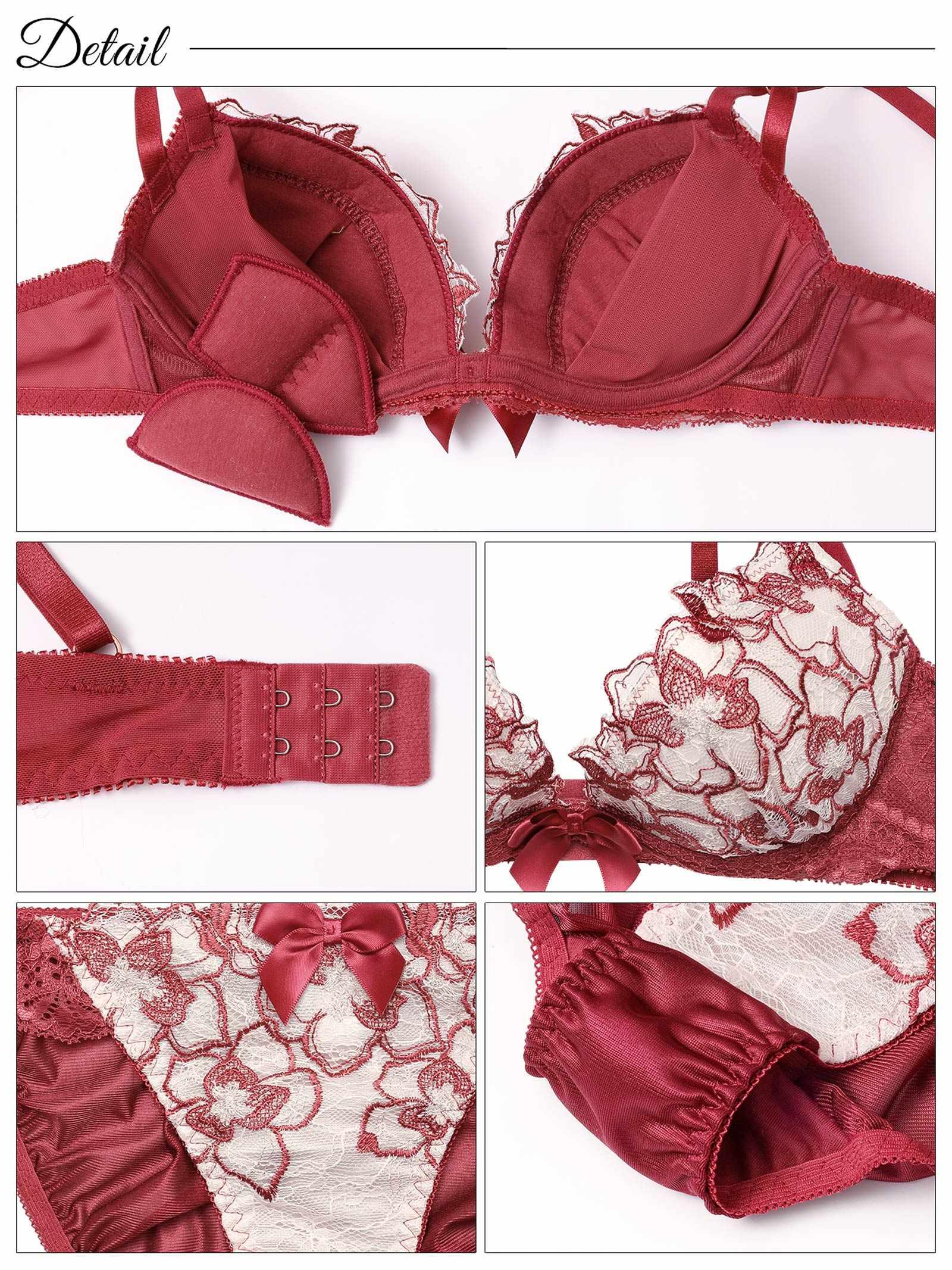 ブリリアントフリルレースブラジャー&フルバックショーツ - 【公式】247Lingerie