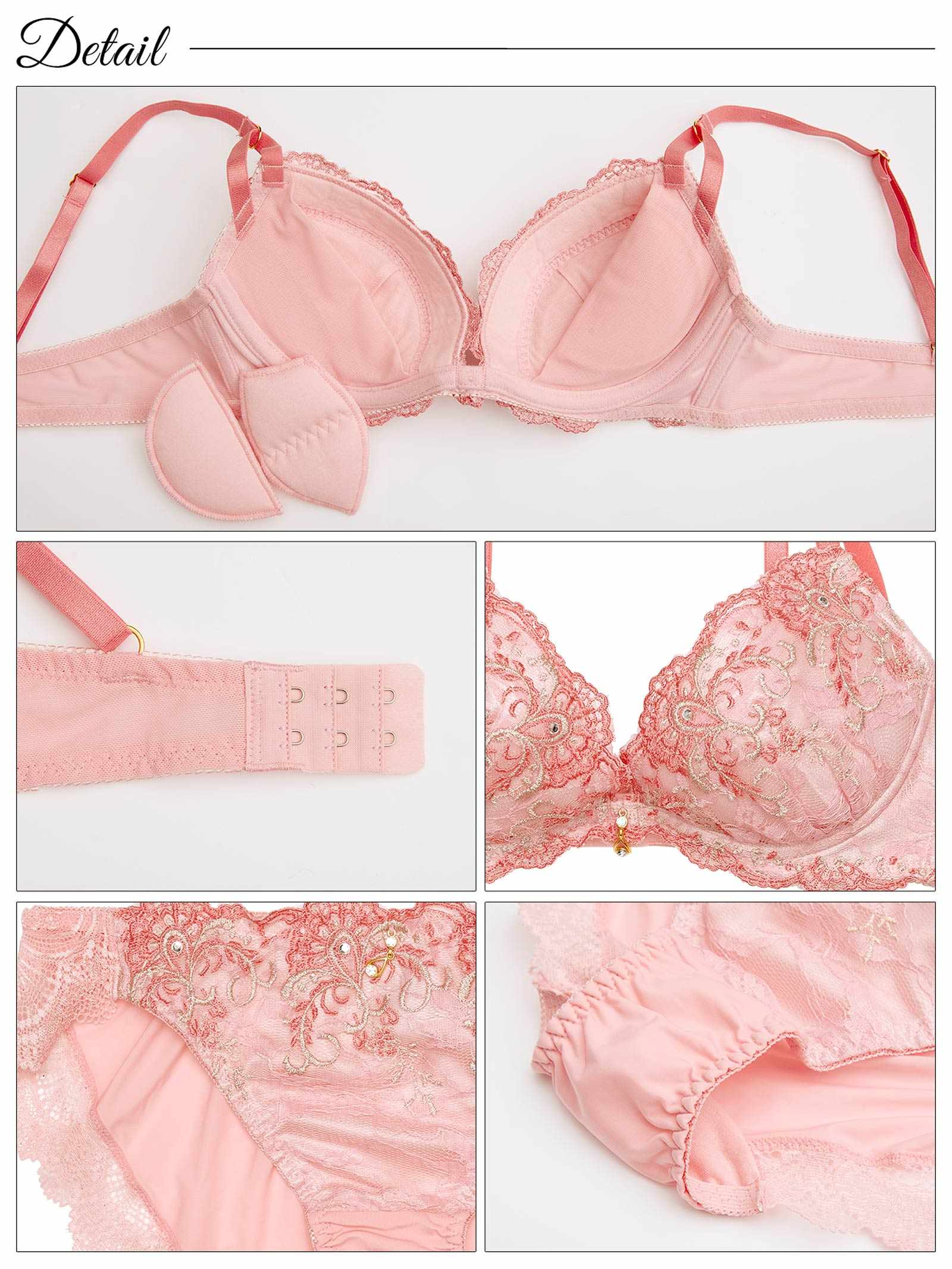 1/27新作!ダマスクレディフラワーブラジャー&フルバックショーツ