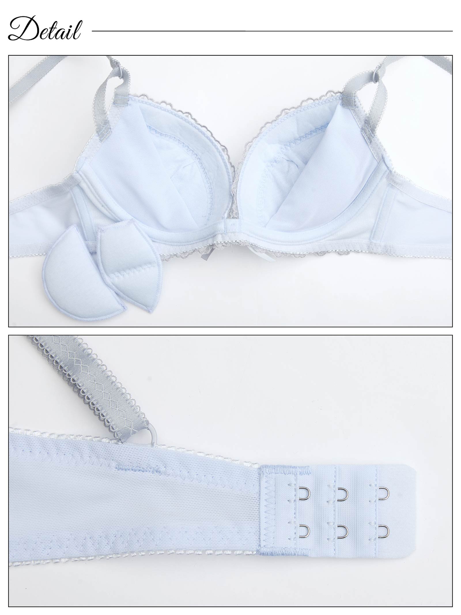 1/17新作!スカラップレースブロッサムブラジャー&フルバックショーツ