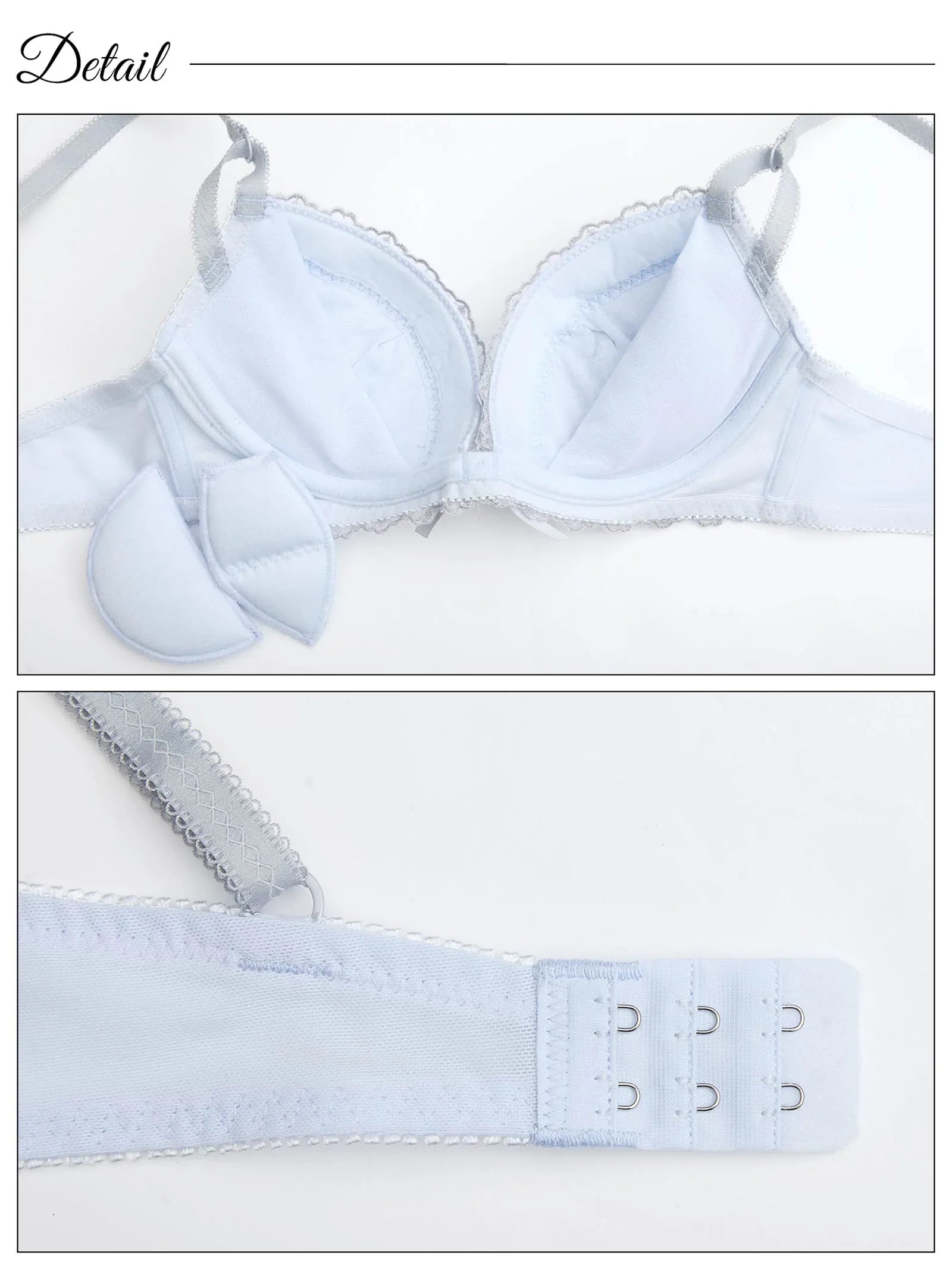 スカラップレースブロッサムブラジャー&フルバックショーツ - 【公式】247Lingerie