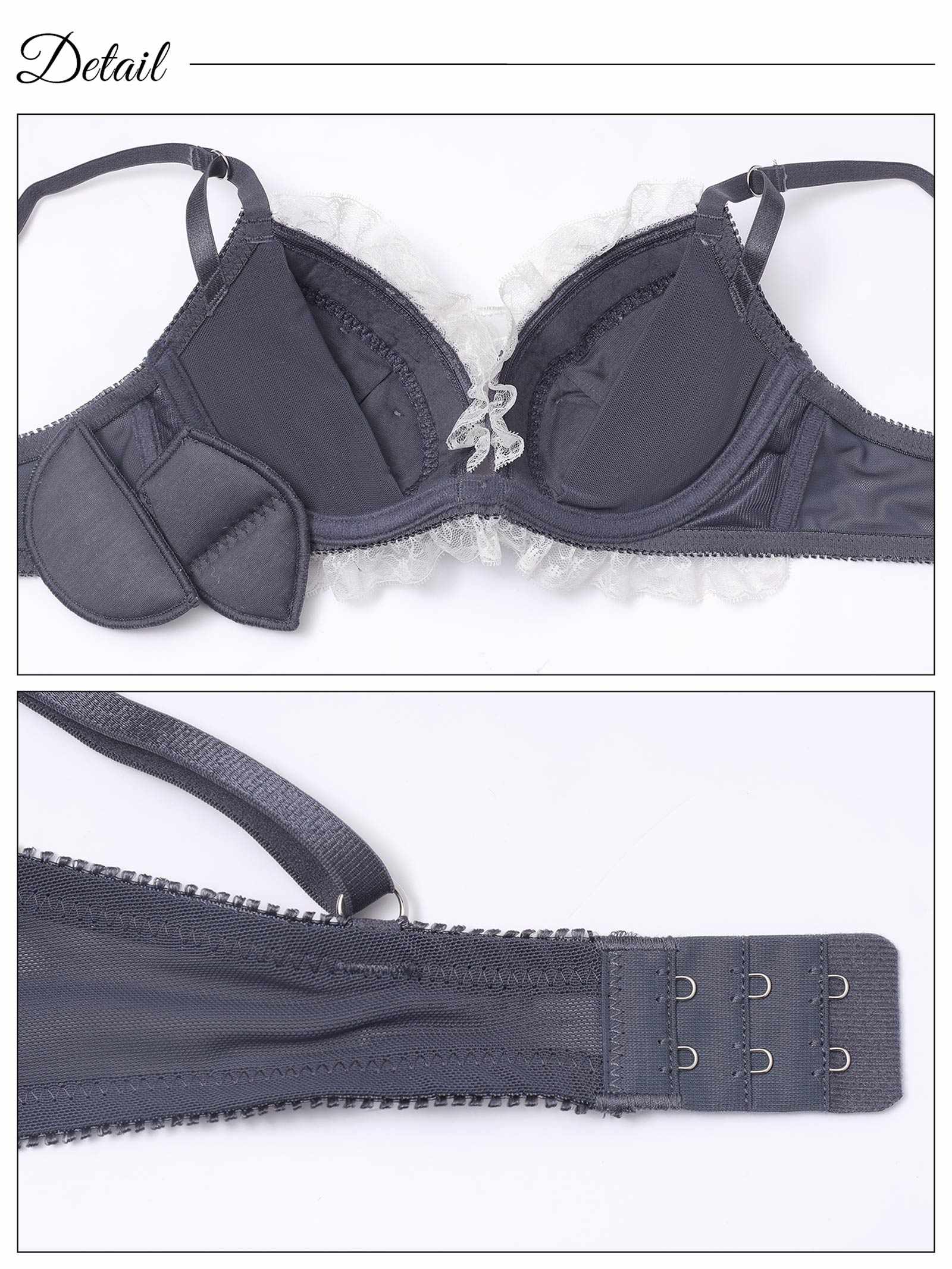 1/31新作!ラブリーゴシックリボンブラジャー&フルバックショーツ