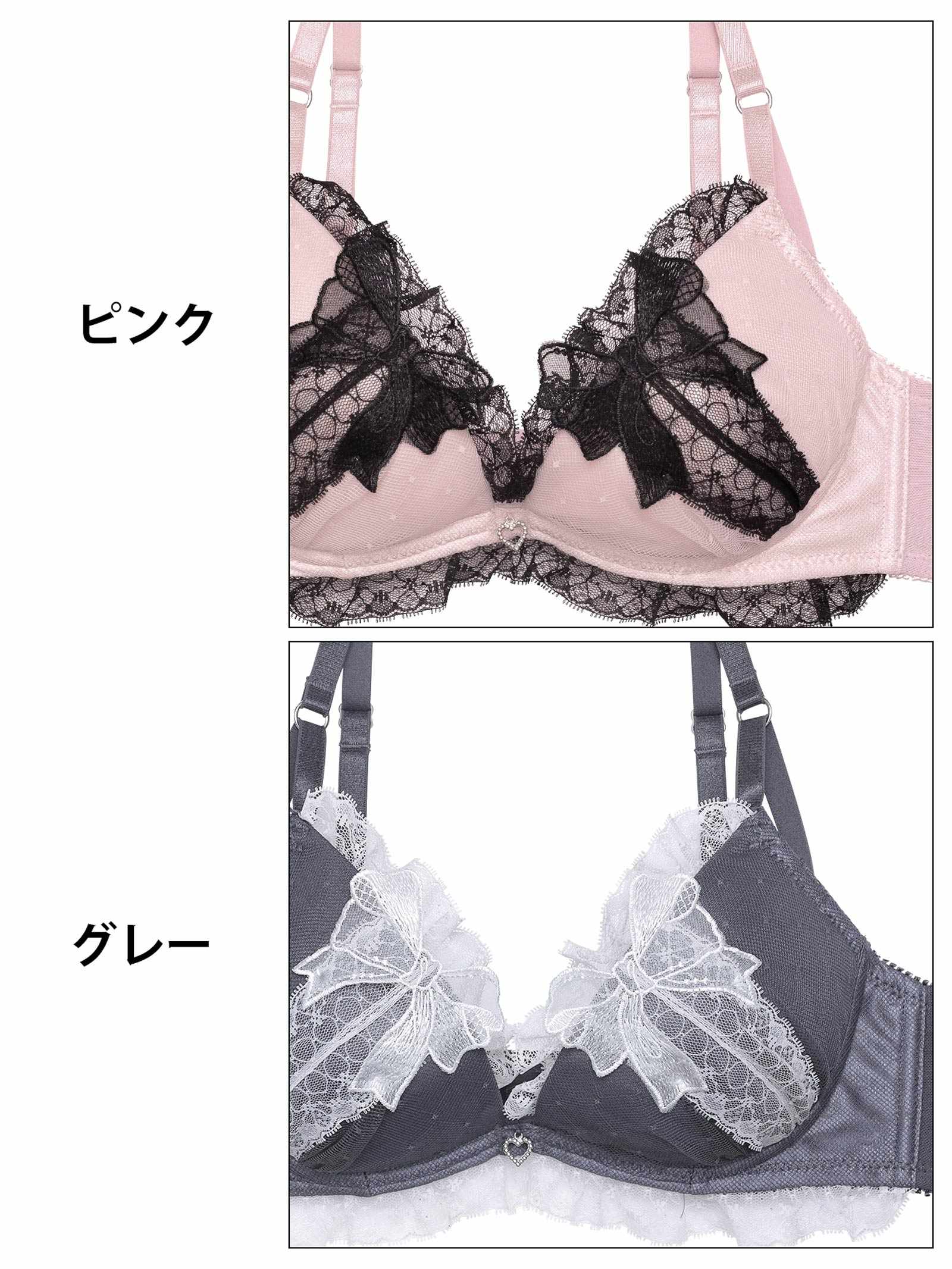 1/31新作!ラブリーゴシックリボンブラジャー&フルバックショーツ