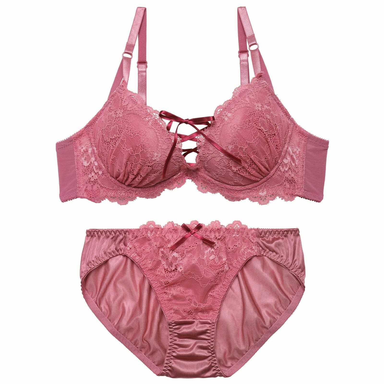 フローラルレーシィスピンドルブラジャー&フルバックショーツ - 【公式】247Lingerie