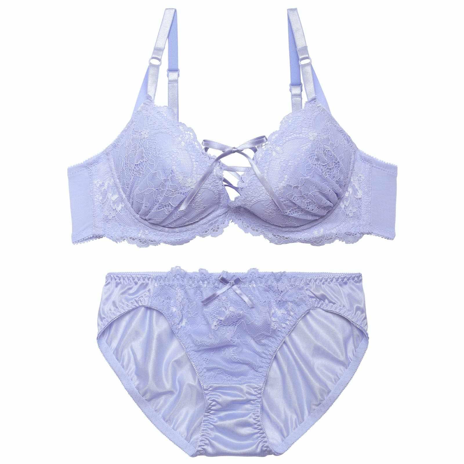 フローラルレーシィスピンドルブラジャー&フルバックショーツ - 【公式】247Lingerie