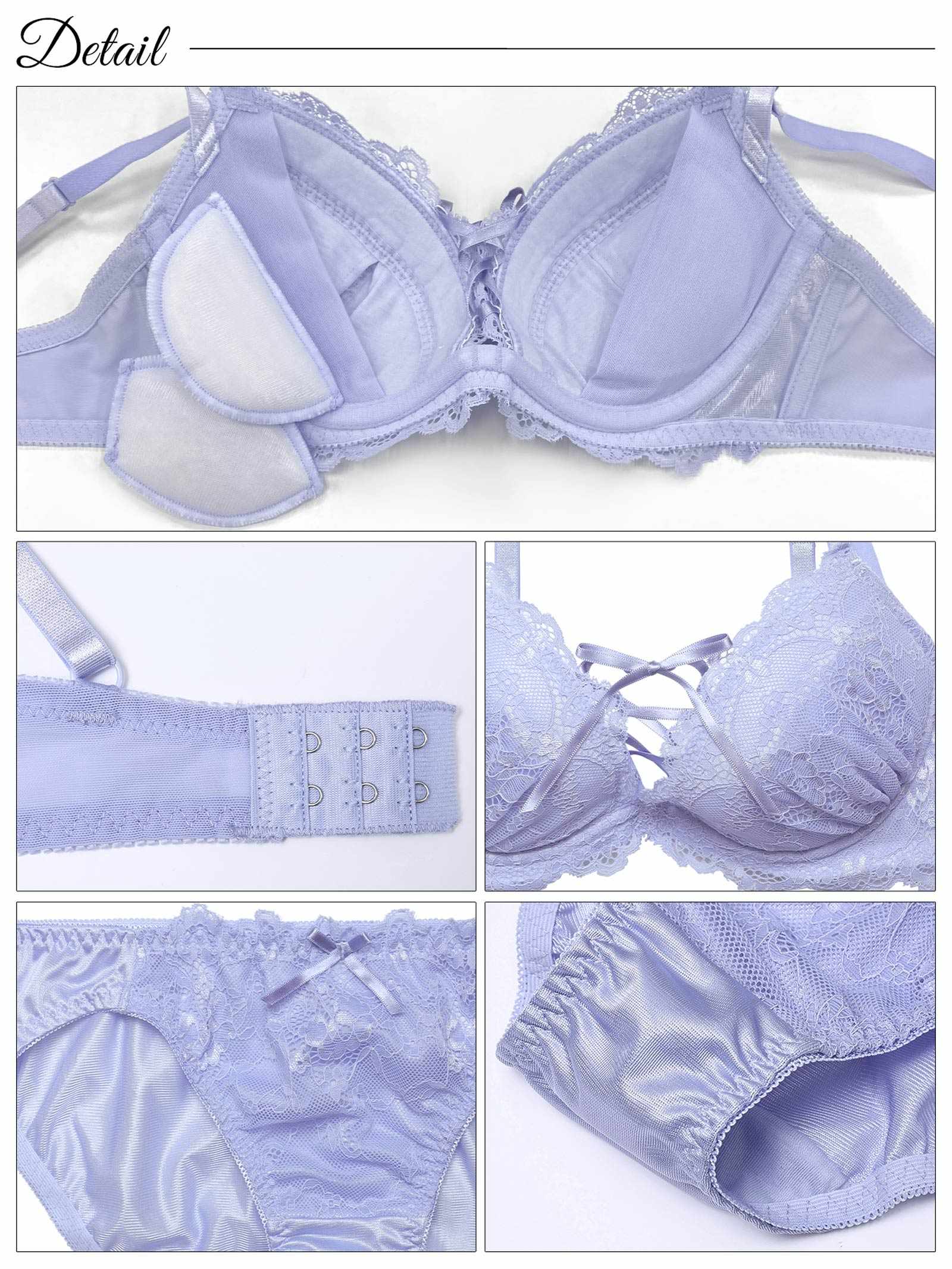 3/10新作!フローラルレーシィスピンドルブラジャー&フルバックショーツ