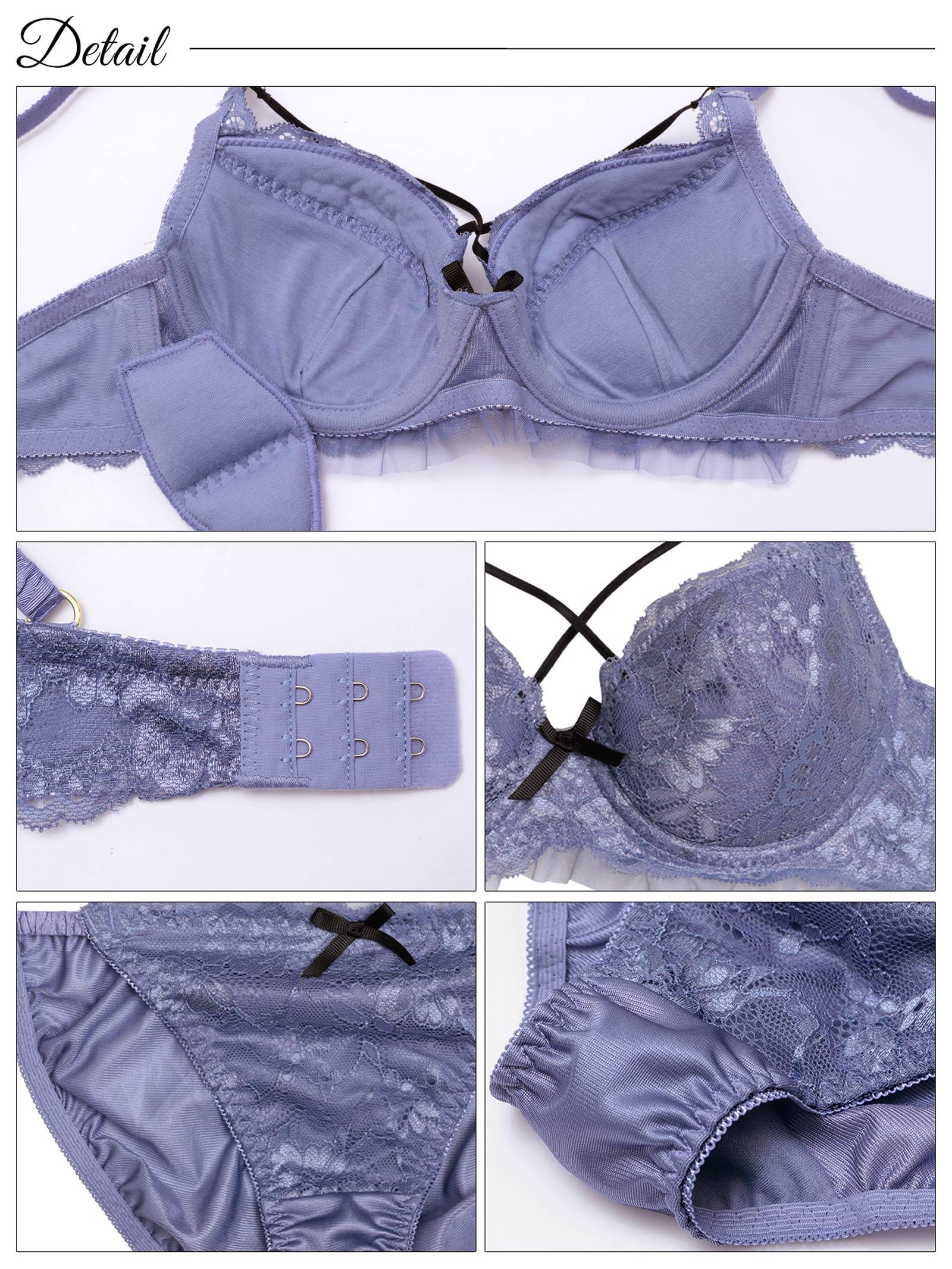 レーシィロマンスコードブラジャー&フルバックショーツ - 【公式】247Lingerie