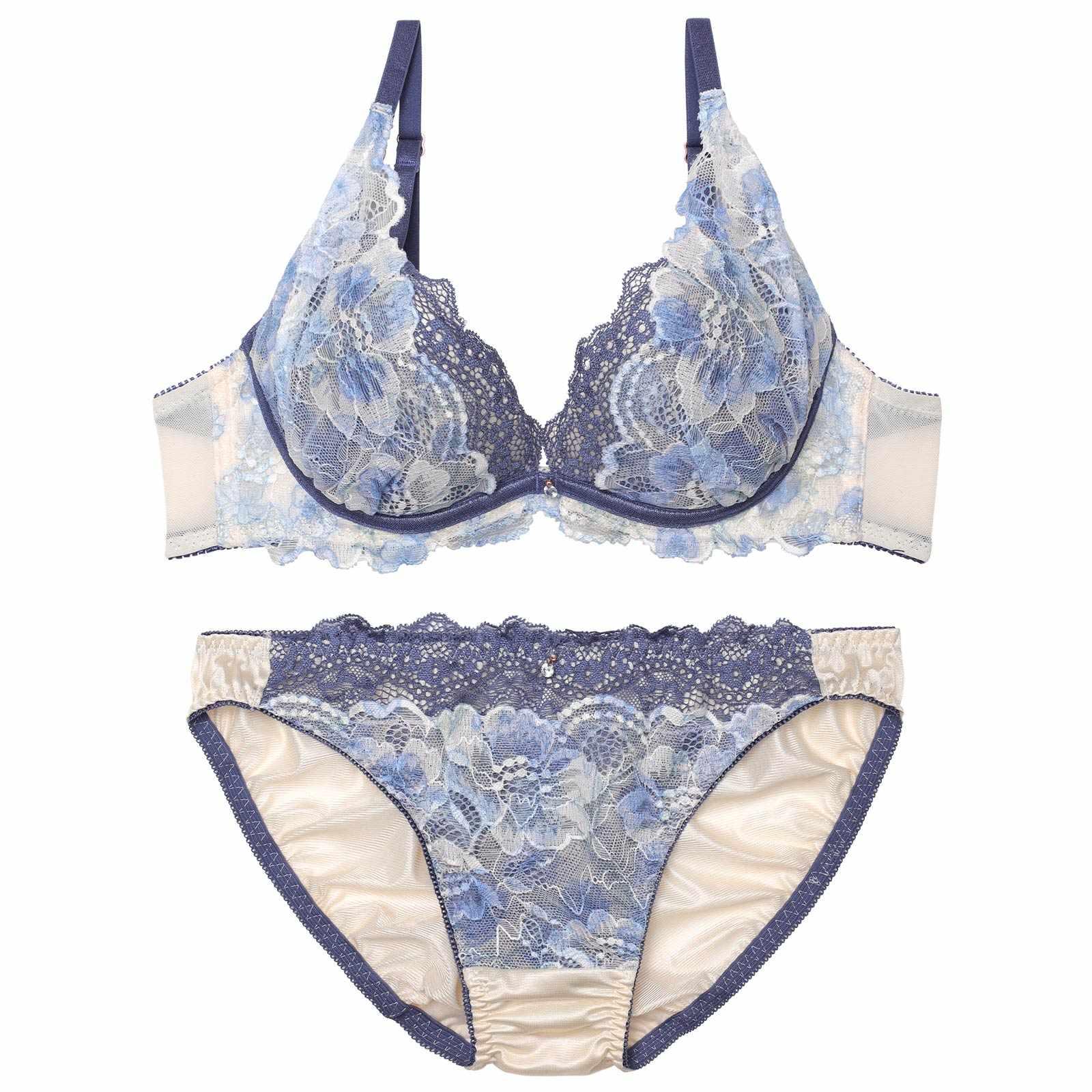 ユーフォリアブルームレースブラジャー&フルバックショーツ - 【公式】247Lingerie