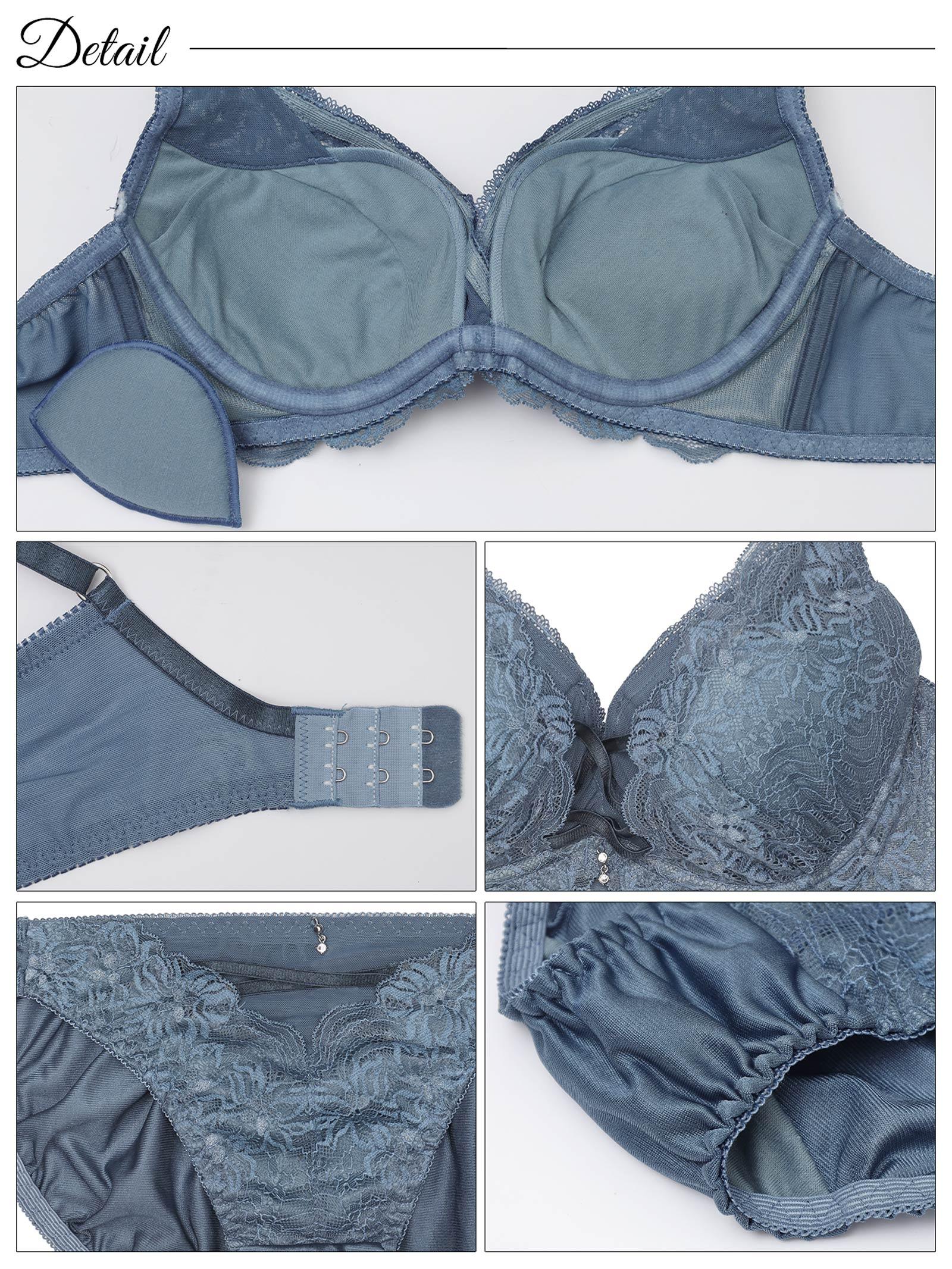 6/9新作!グラマラスコードカシュクール育乳脇高ブラジャー&フルバックショーツ