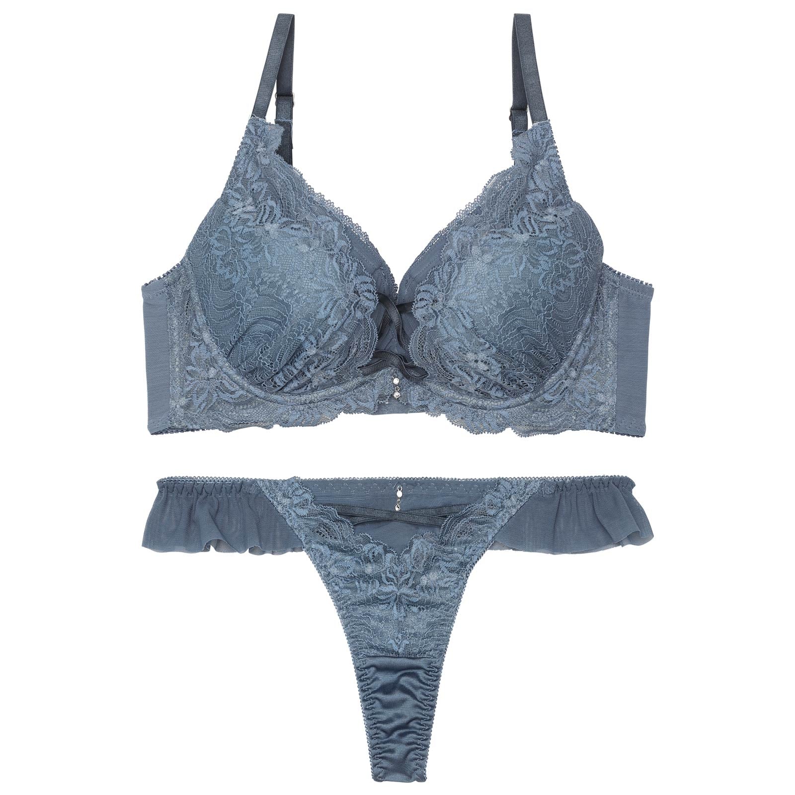 グラマラスコードカシュクール育乳脇高ブラジャー&Tバックショーツ