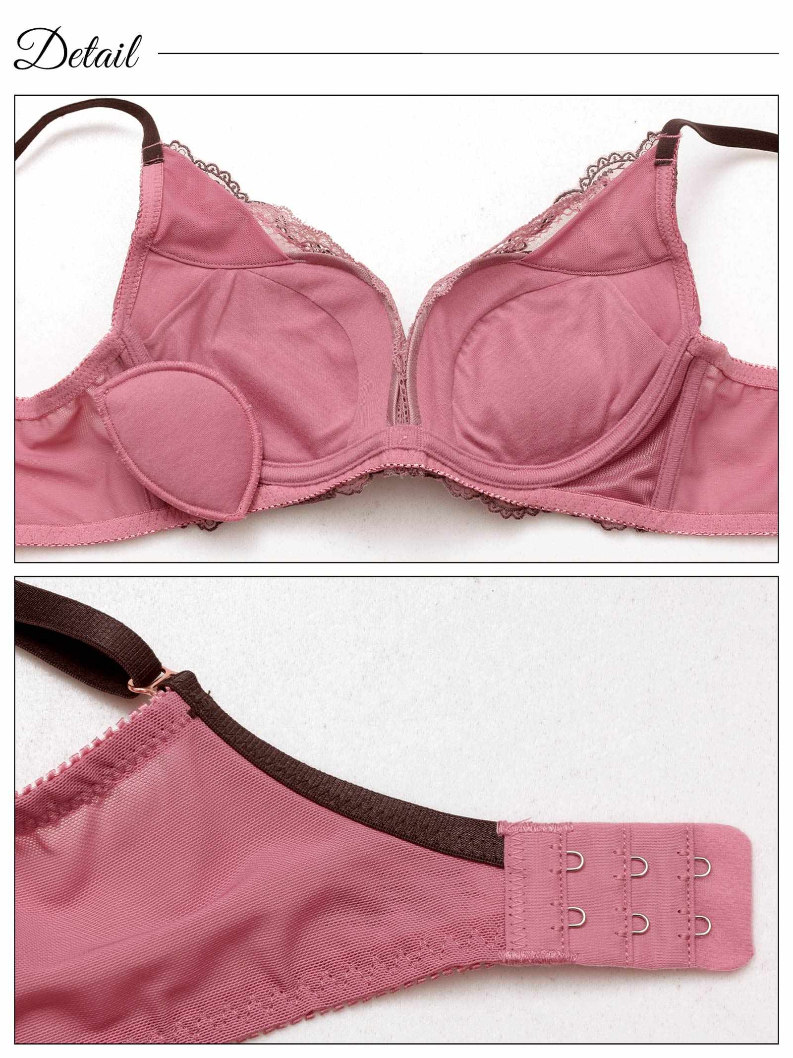 7/9新作!カシュクールアイビーチュール育乳脇高ブラジャー&サイド紐Tバックショーツ