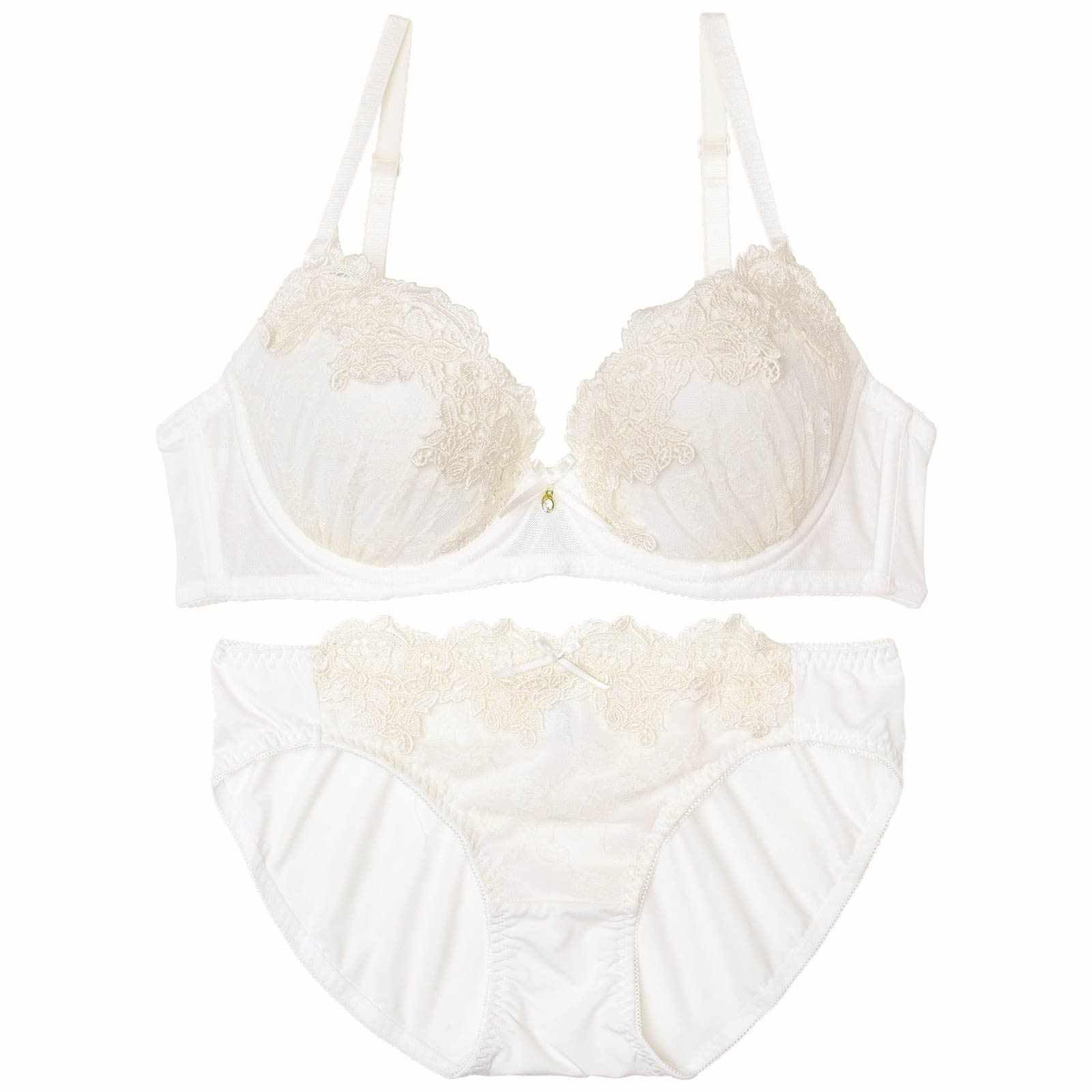 ノーブルケミカルレースブラジャー&フルバックショーツ - 【公式】247Lingerie