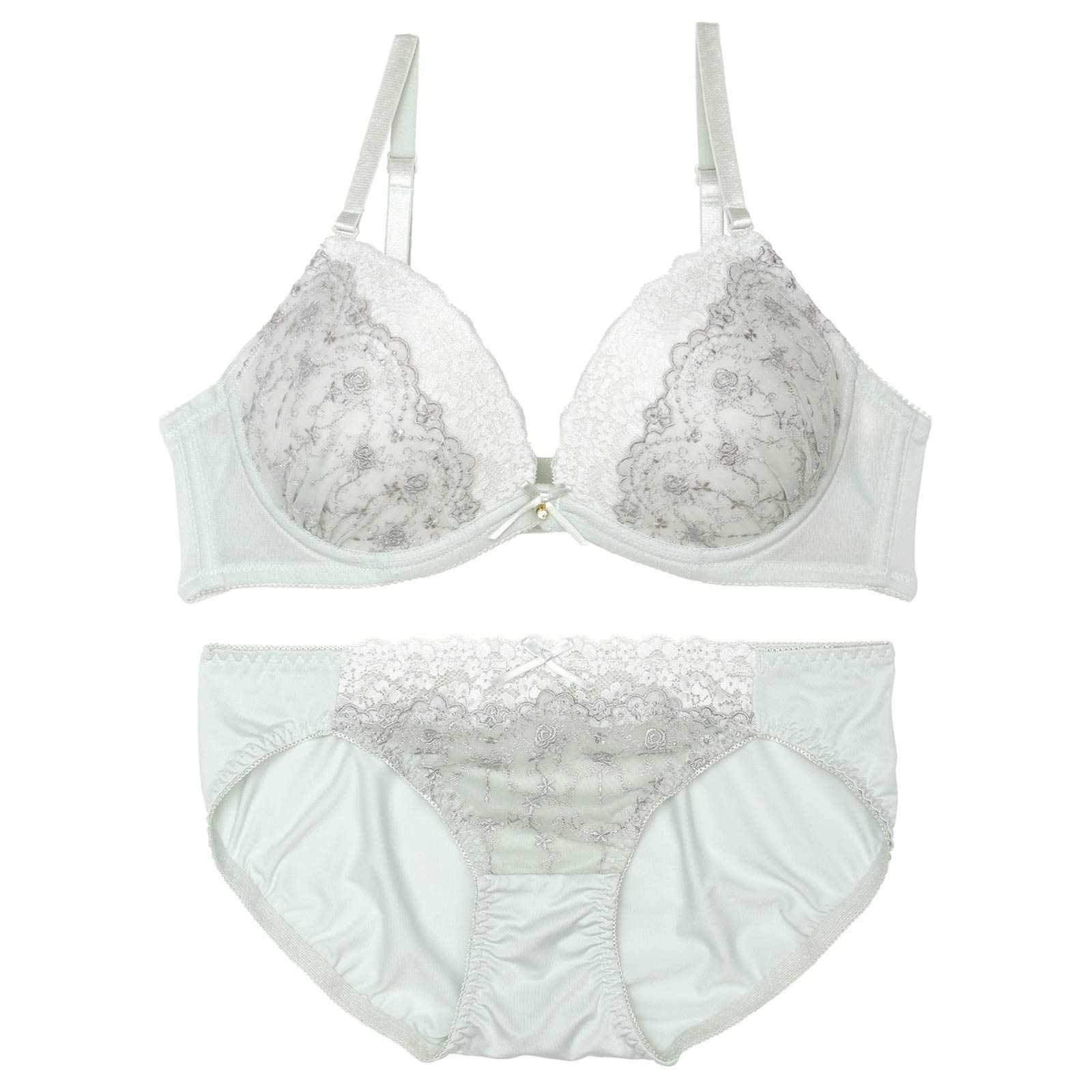 フェアリーフラワーレースブラジャー&フルバックショーツ - 【公式】247Lingerie