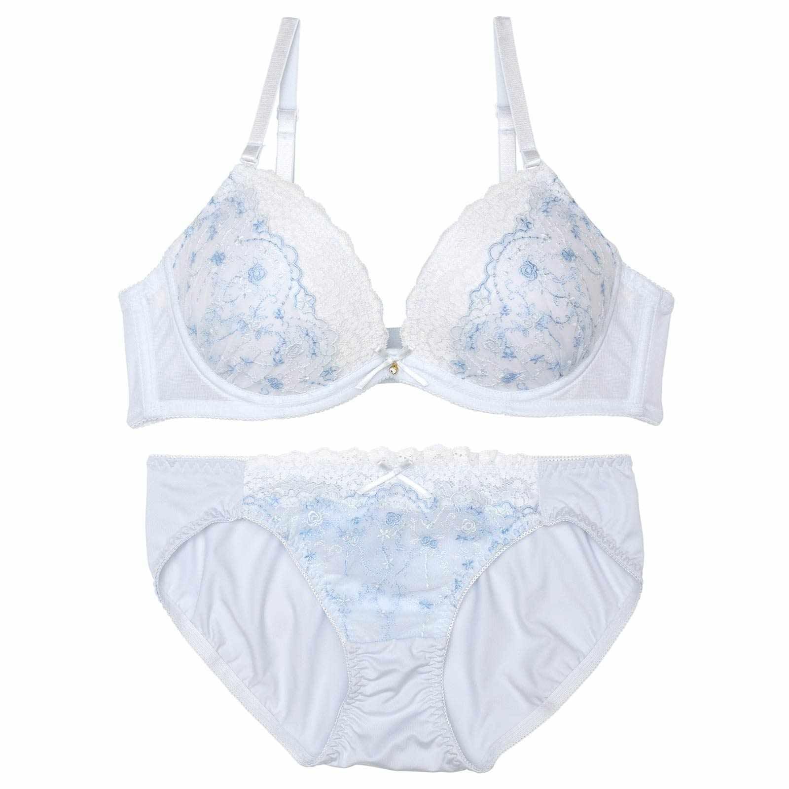 フェアリーフラワーレースブラジャー&フルバックショーツ - 【公式】247Lingerie