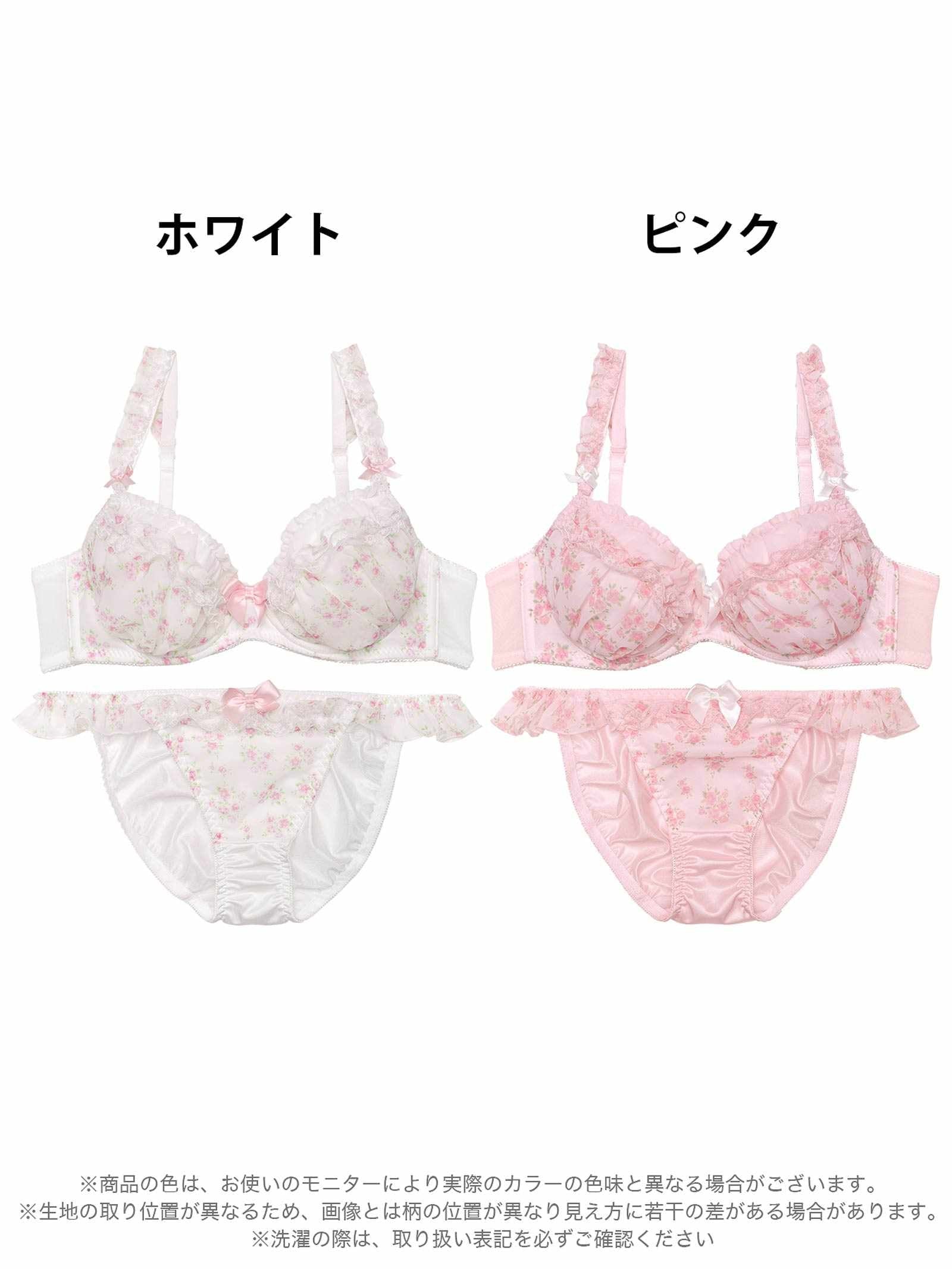 2/21新作!ドーリープティローズブラジャー&フルバックショーツ