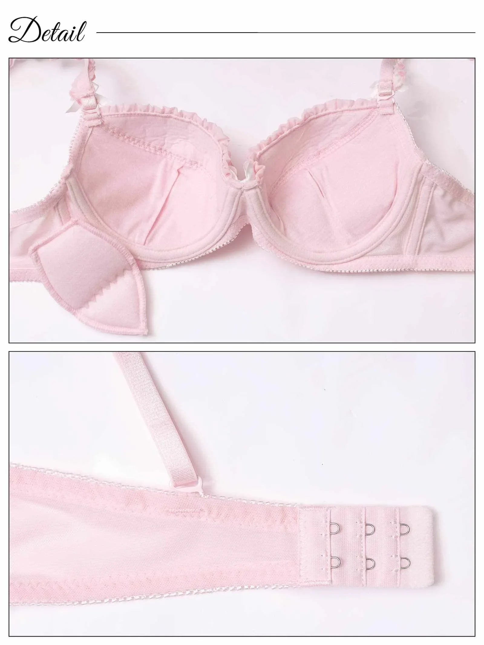ドーリープティローズブラジャー&フルバックショーツ - 【公式】247Lingerie