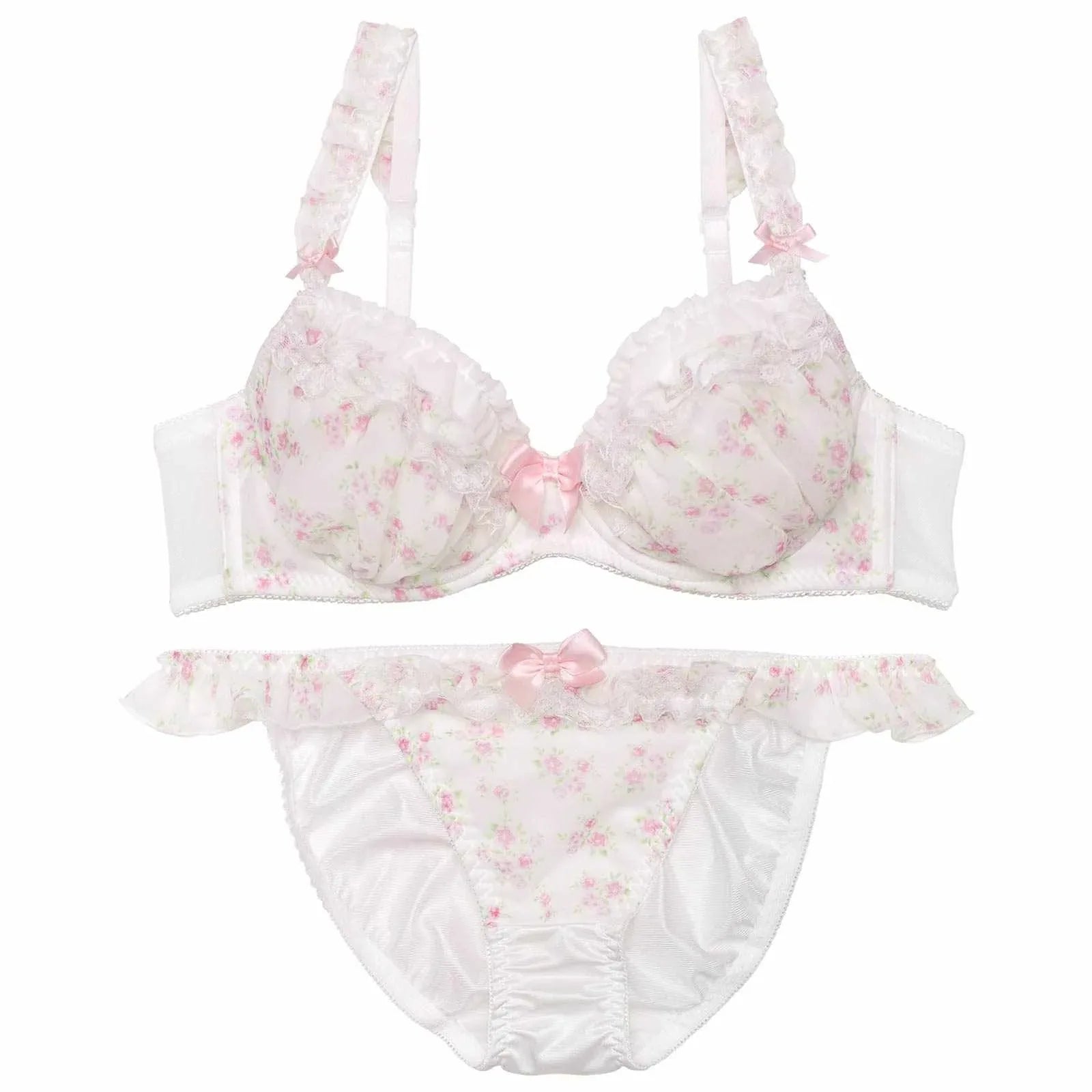 ドーリープティローズブラジャー&フルバックショーツ - 【公式】247Lingerie