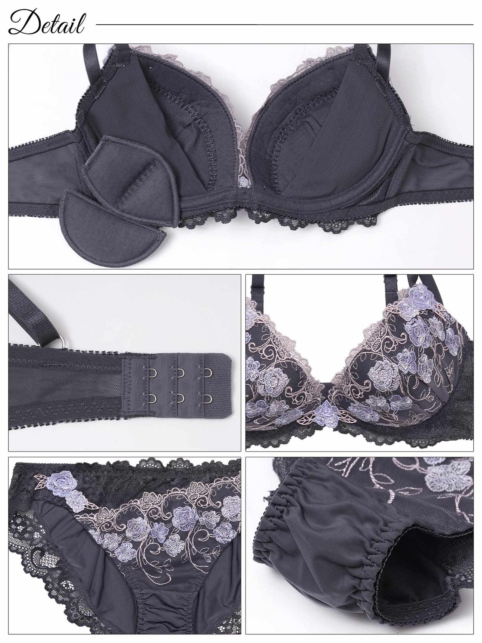 グロリアスローズブーケブラジャー&フルバックショーツ - 【公式】247Lingerie