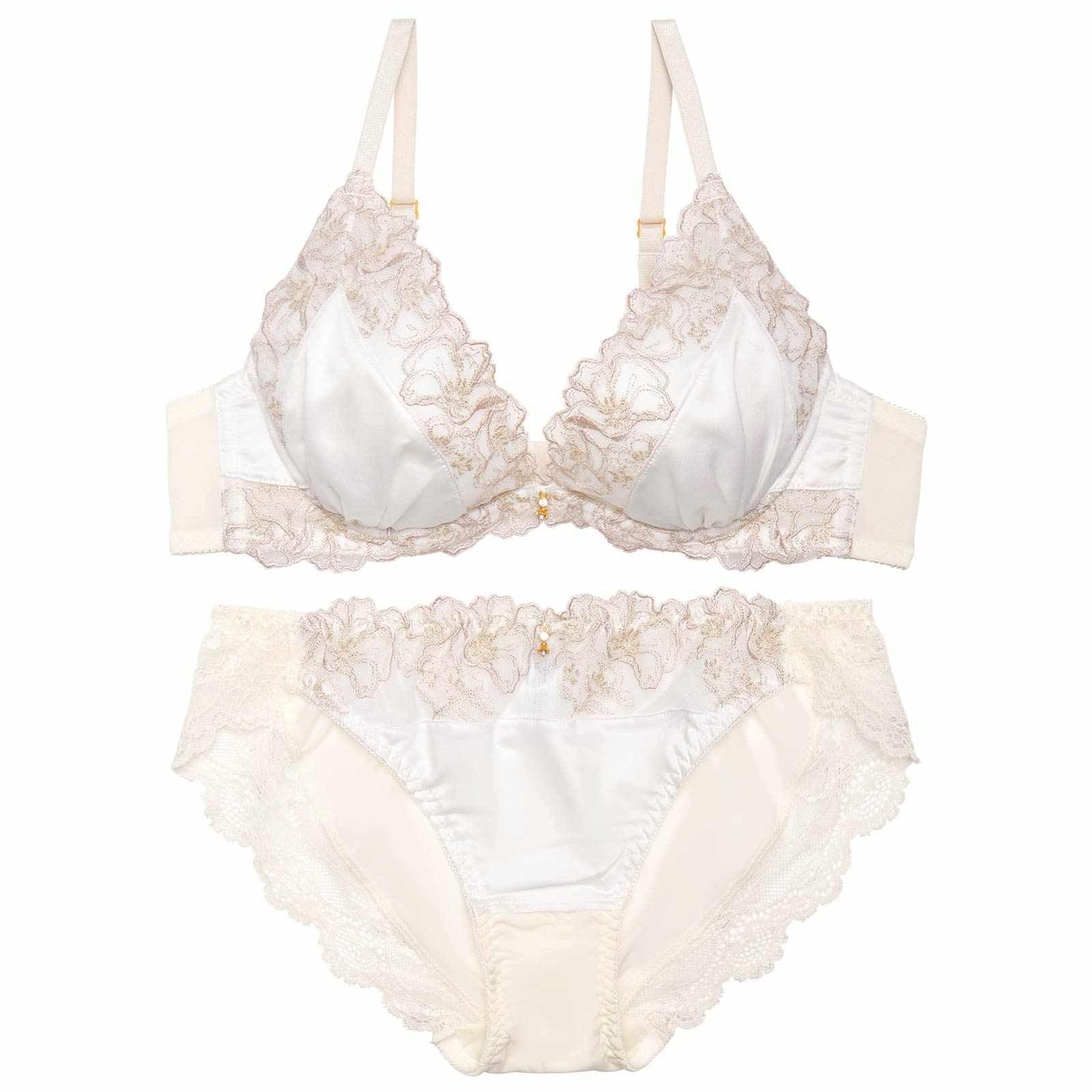ラグジュアリージュエルブルームブラジャー&フルバックショーツ - 【公式】247Lingerie
