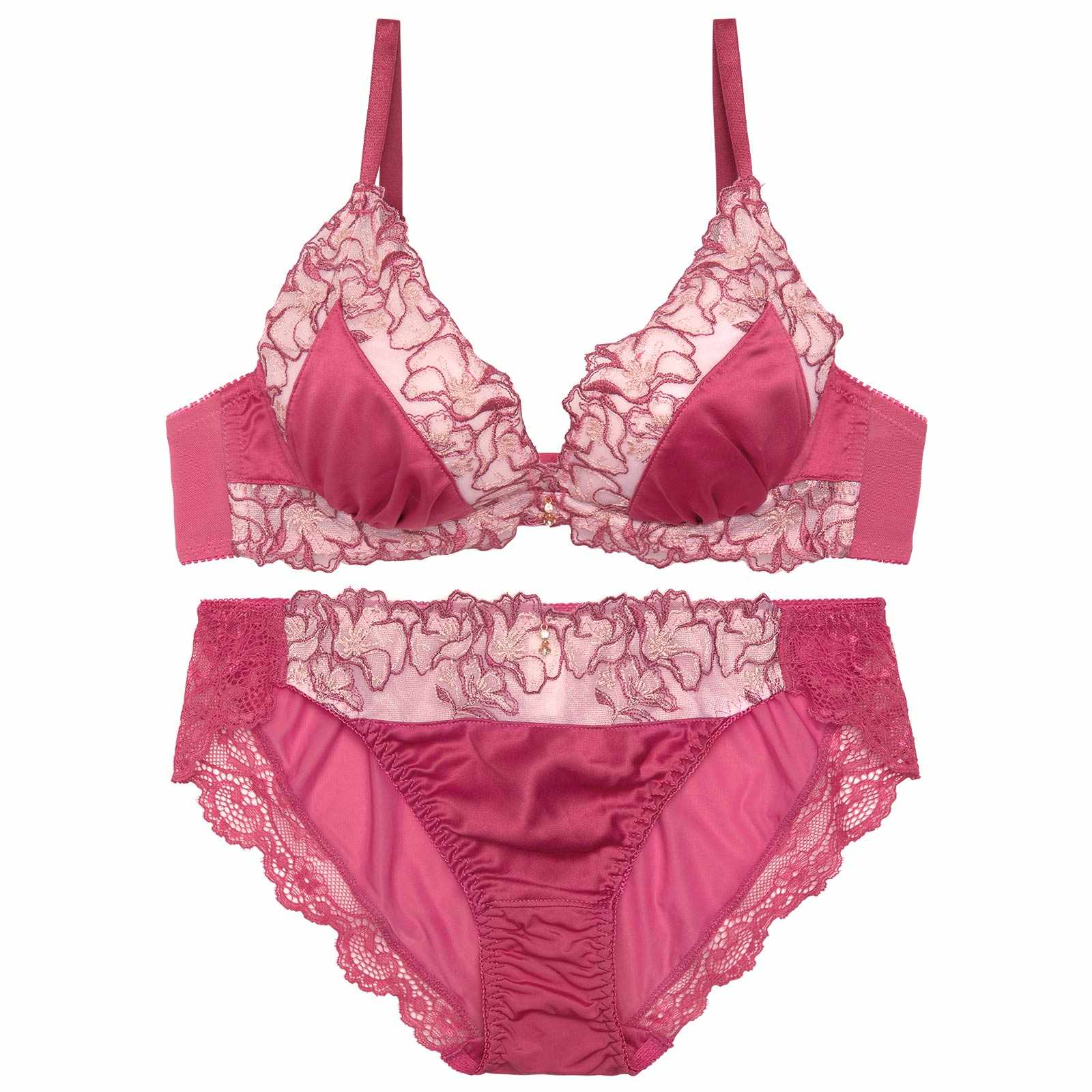 ラグジュアリージュエルブルームブラジャー&フルバックショーツ