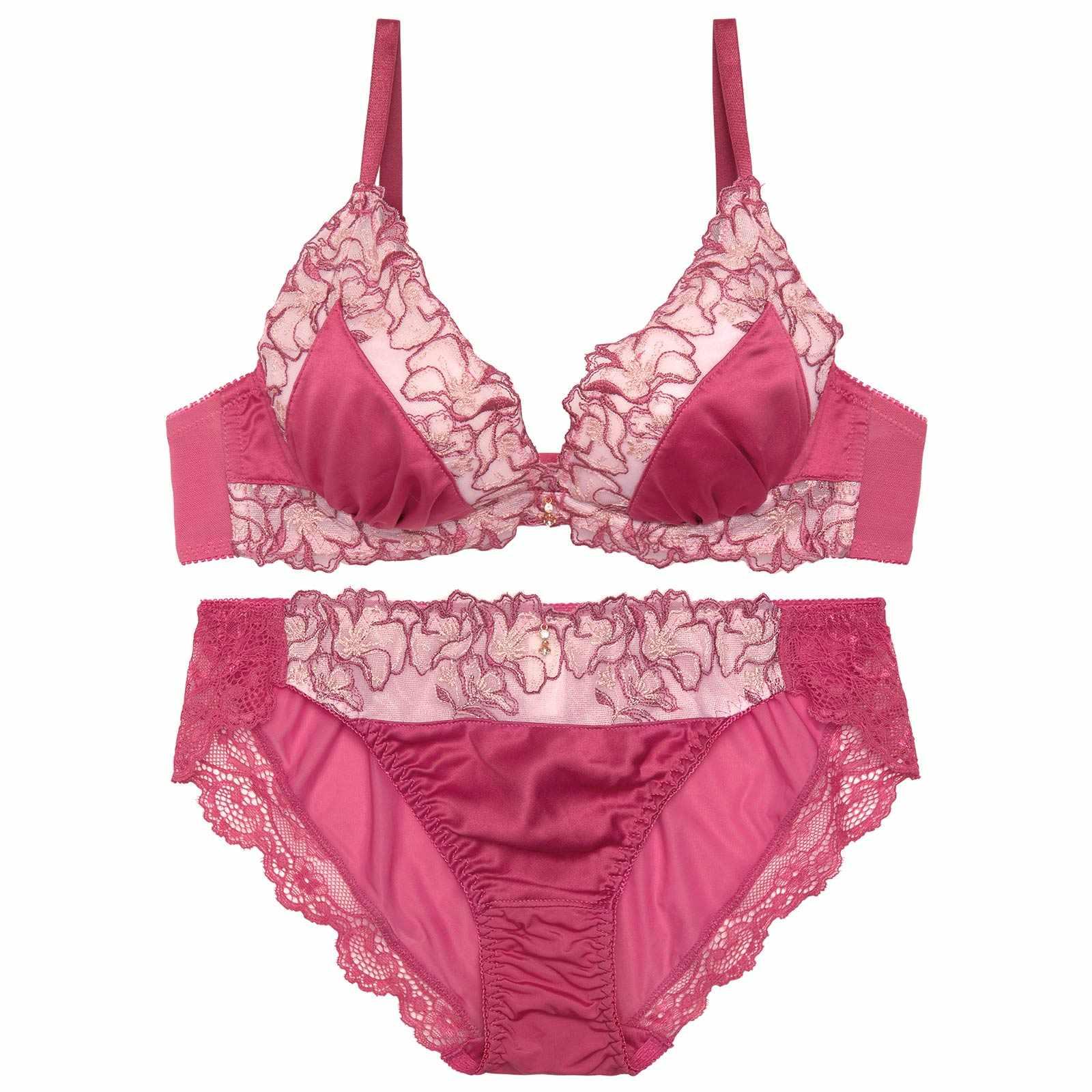 ラグジュアリージュエルブルームブラジャー&フルバックショーツ - 【公式】247Lingerie