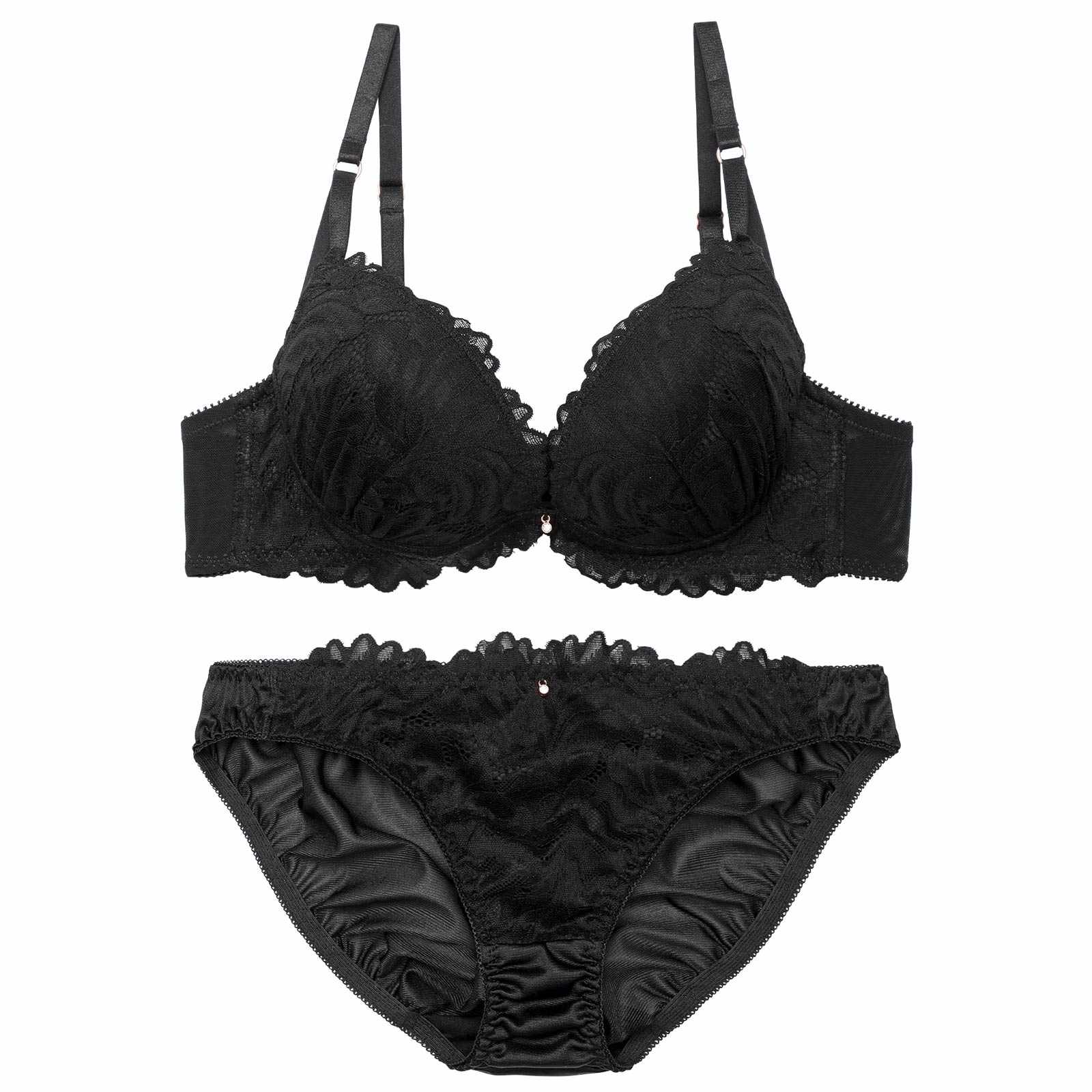 エレガントレーシィリッチブラジャー&フルバックショーツ