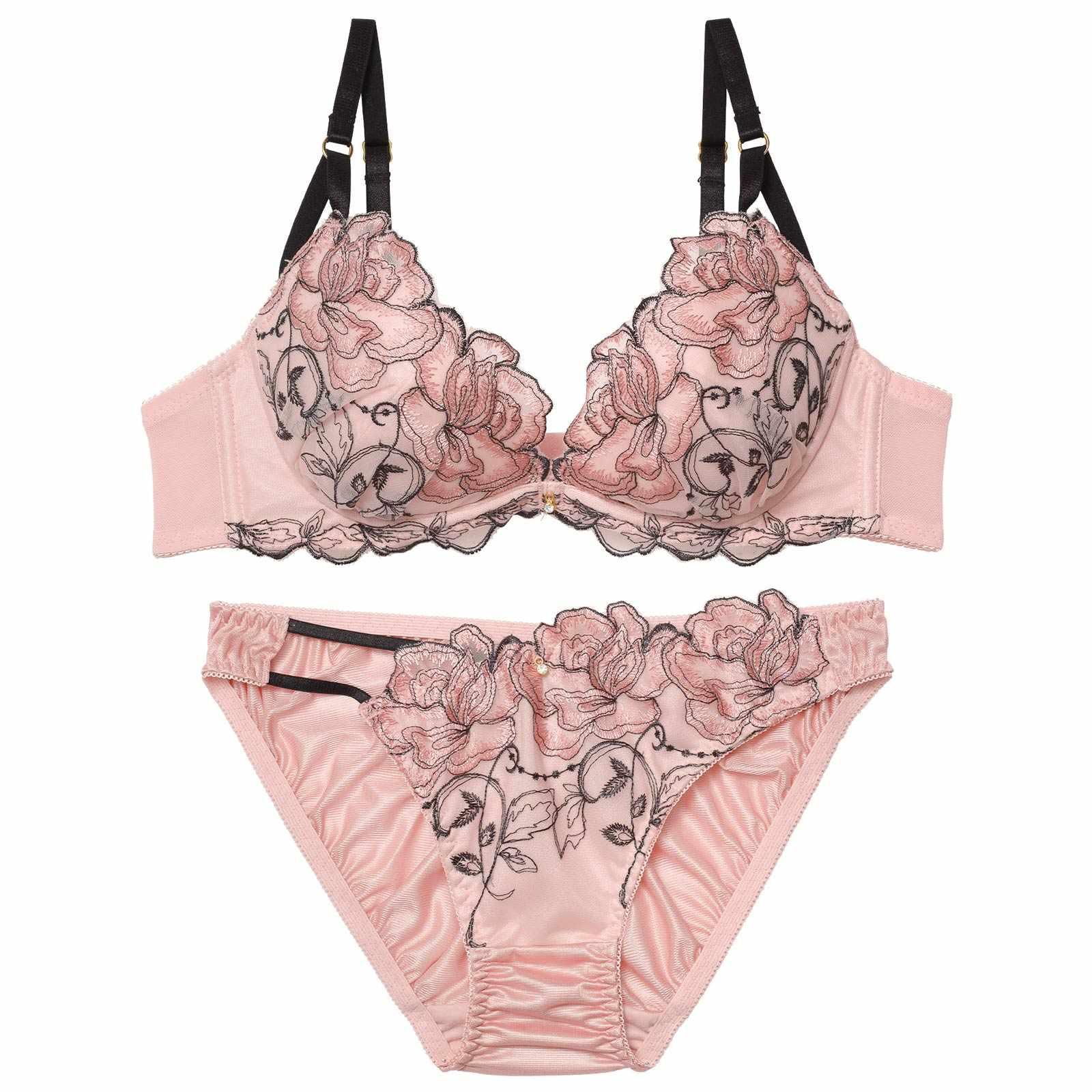 3/18再販!ラグジュアリーローズブルームブラジャー&フルバックショーツ