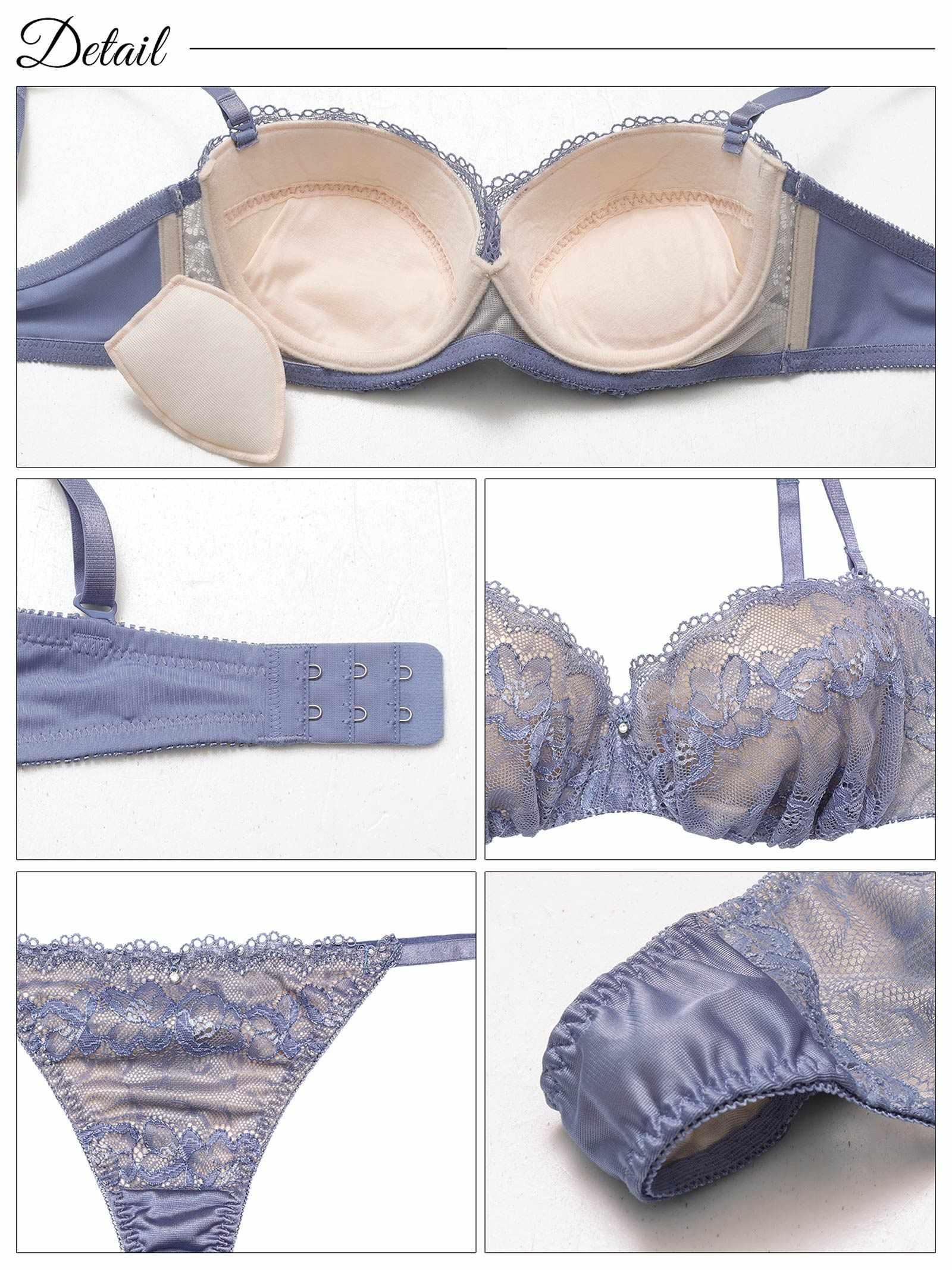 10/10新作!ヌーディノーブルレースブラジャー&Tバックショーツ