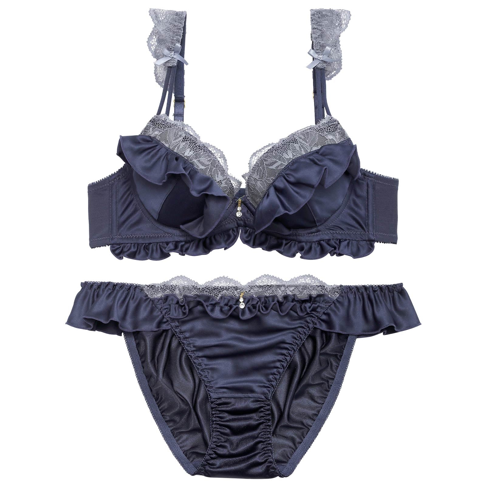 プリティドーリーフリルブラジャー&フルバックショーツ