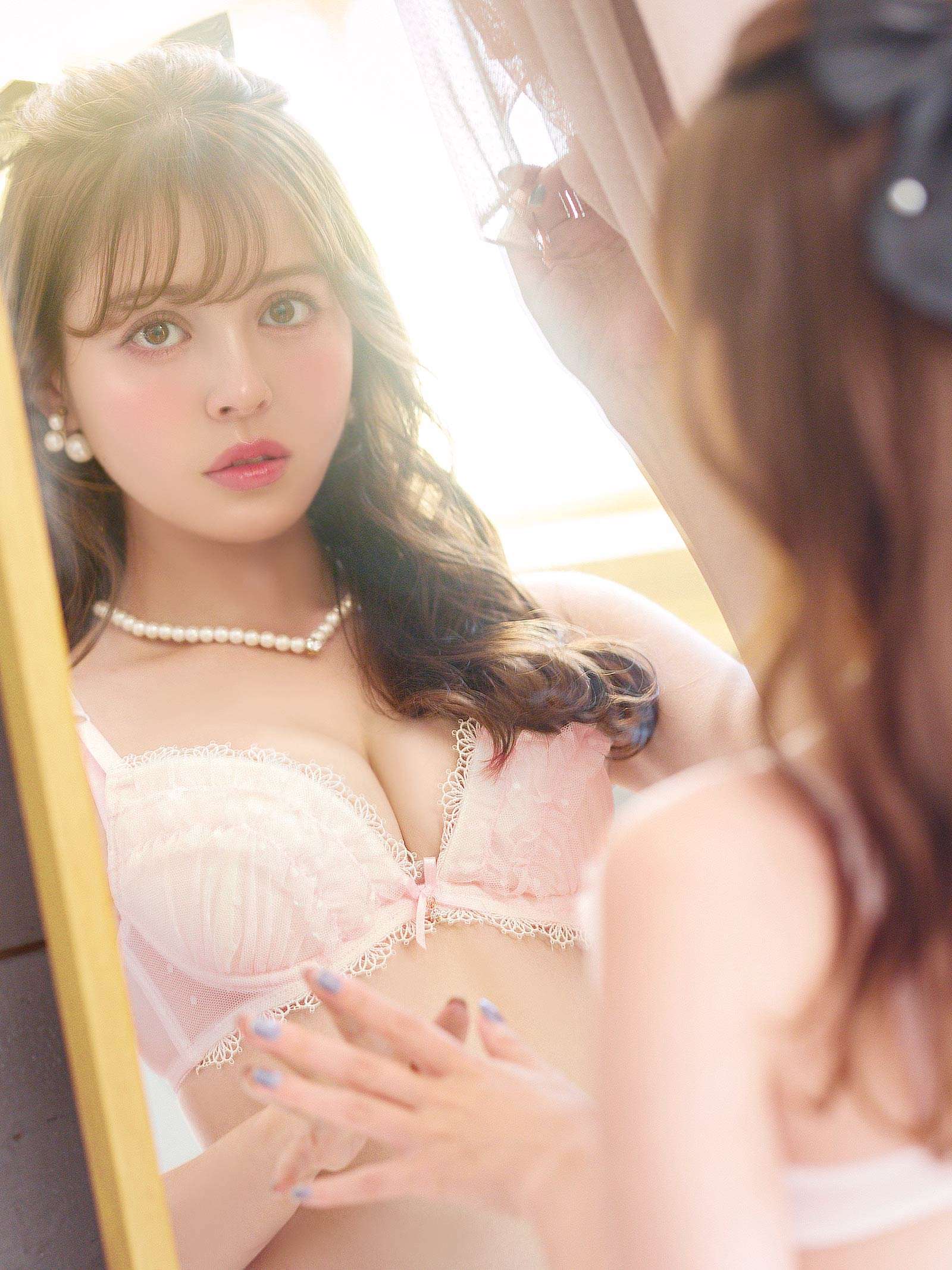 ラブリードットチュールブラジャー&フルバックショーツ - 【公式】247Lingerie