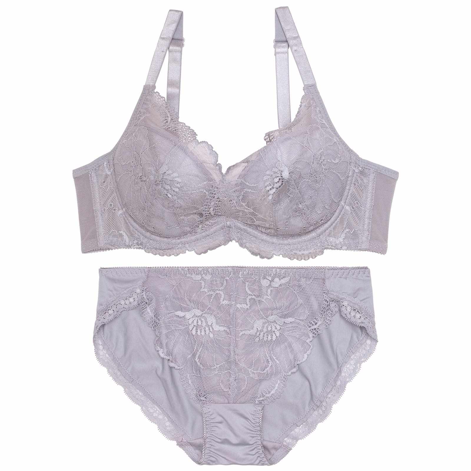 カシュクールシアーペタル育乳脇高ブラジャー&フルバックショーツ