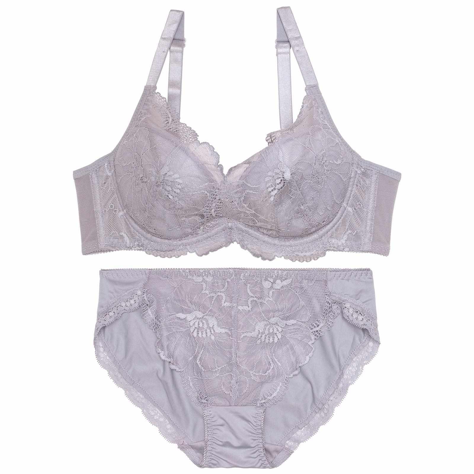カシュクールシアーペタル育乳脇高ブラジャー&フルバックショーツ - 【公式】247Lingerie