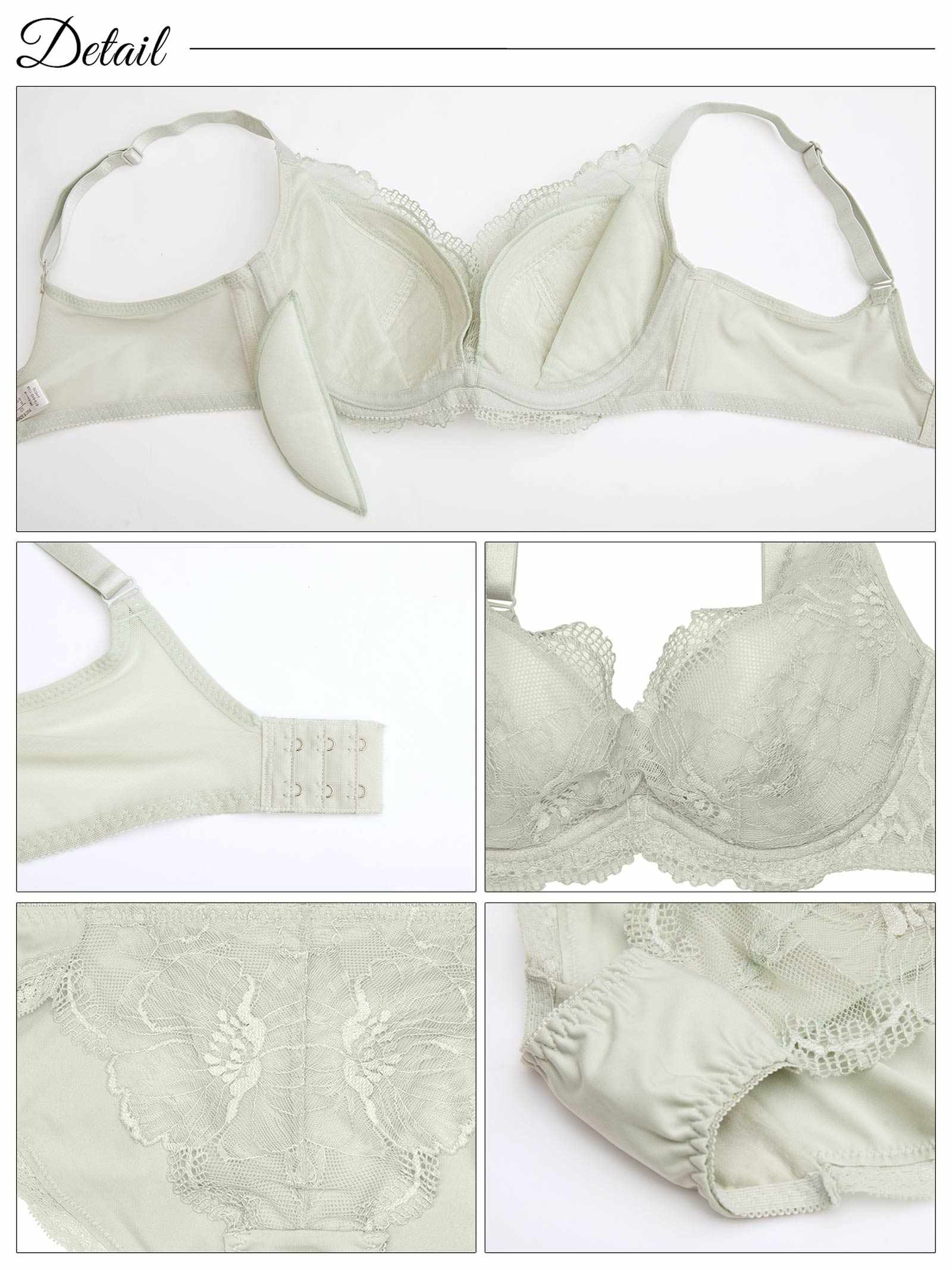 1/24新作!カシュクールシアーペタル育乳脇高ブラジャー&フルバックショーツ