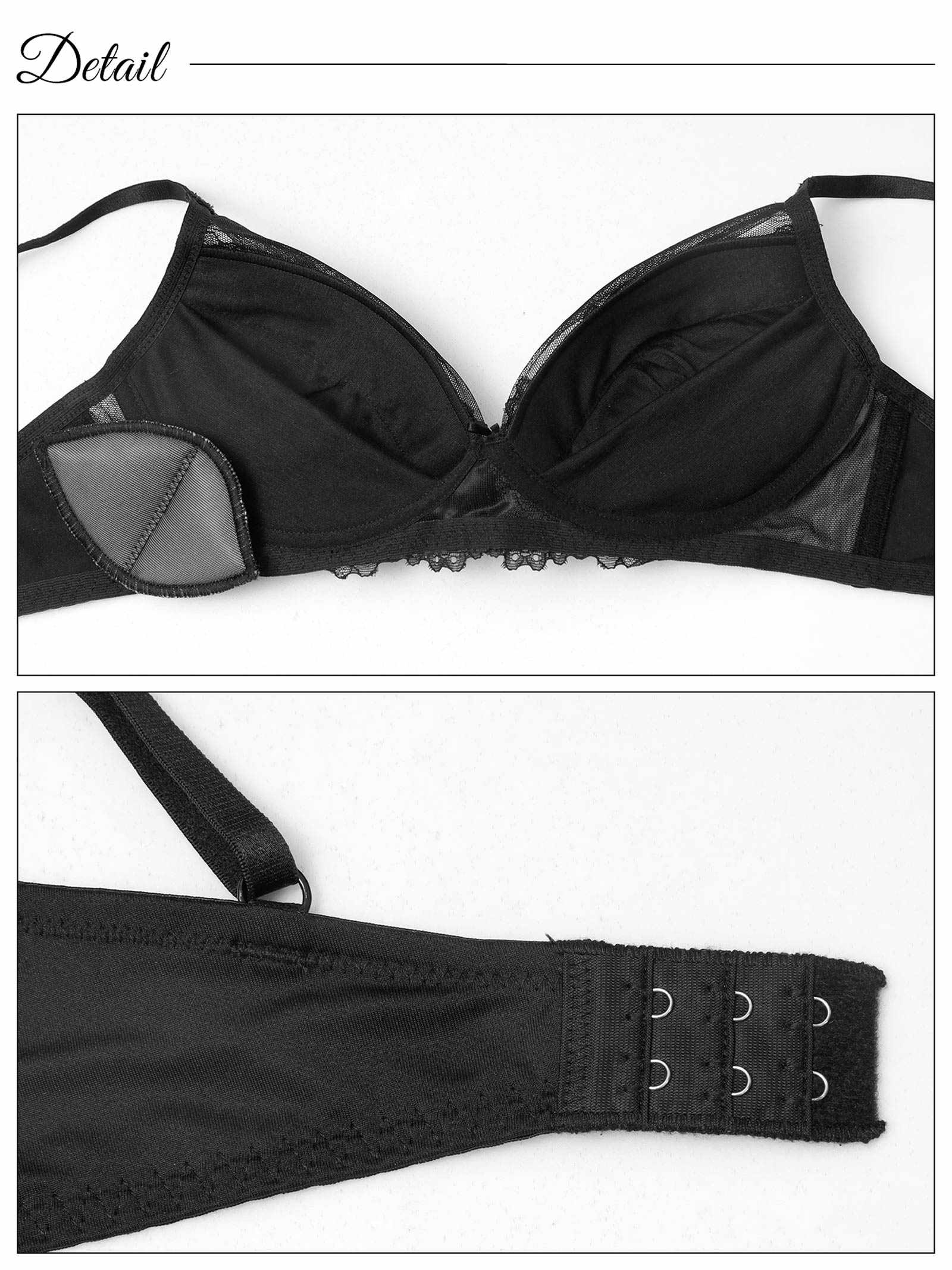 10/8新作!【ノンワイヤー】ラグジュアリーシアーチュールブラジャー&フルバックショーツ