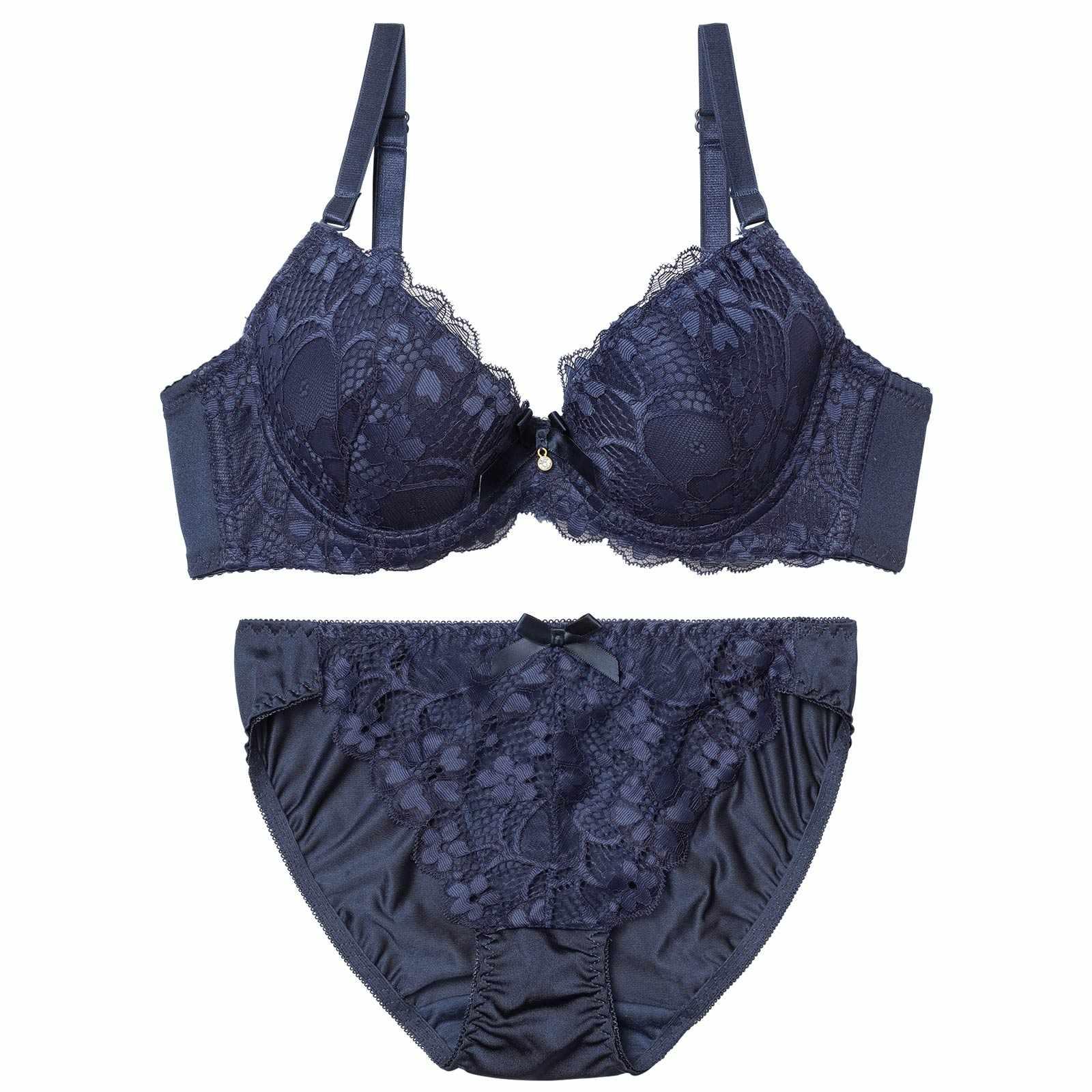 2/2新作!クラシックフラワーレースブラジャー&フルバックショーツ