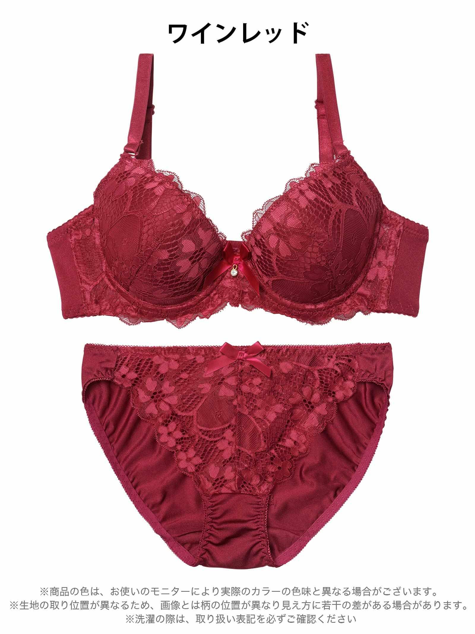 2/2新作!クラシックフラワーレースブラジャー&フルバックショーツ