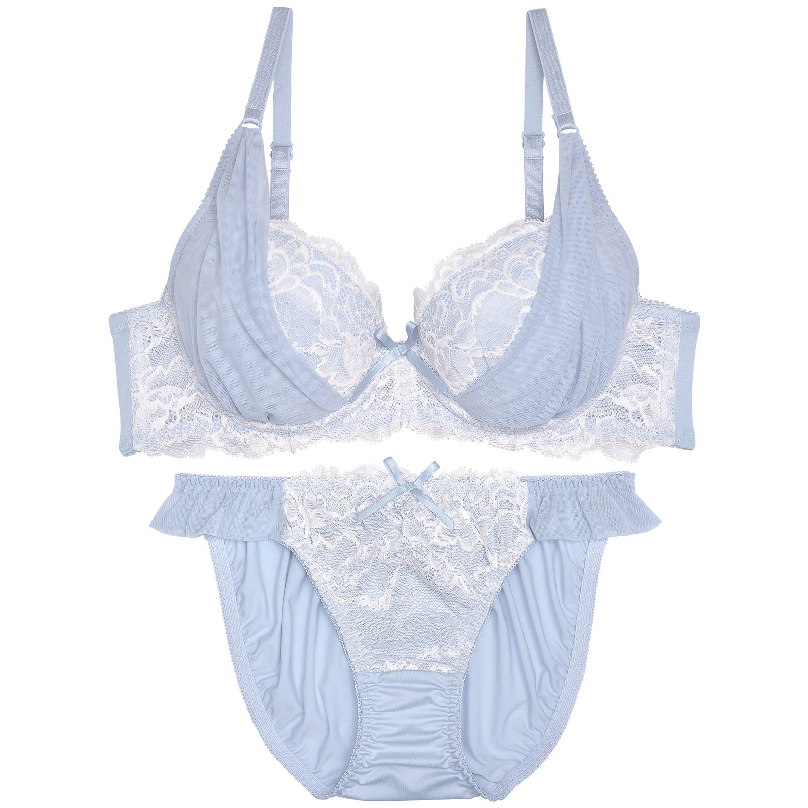 エアリーリフトレースブラジャー&フルバックショーツ