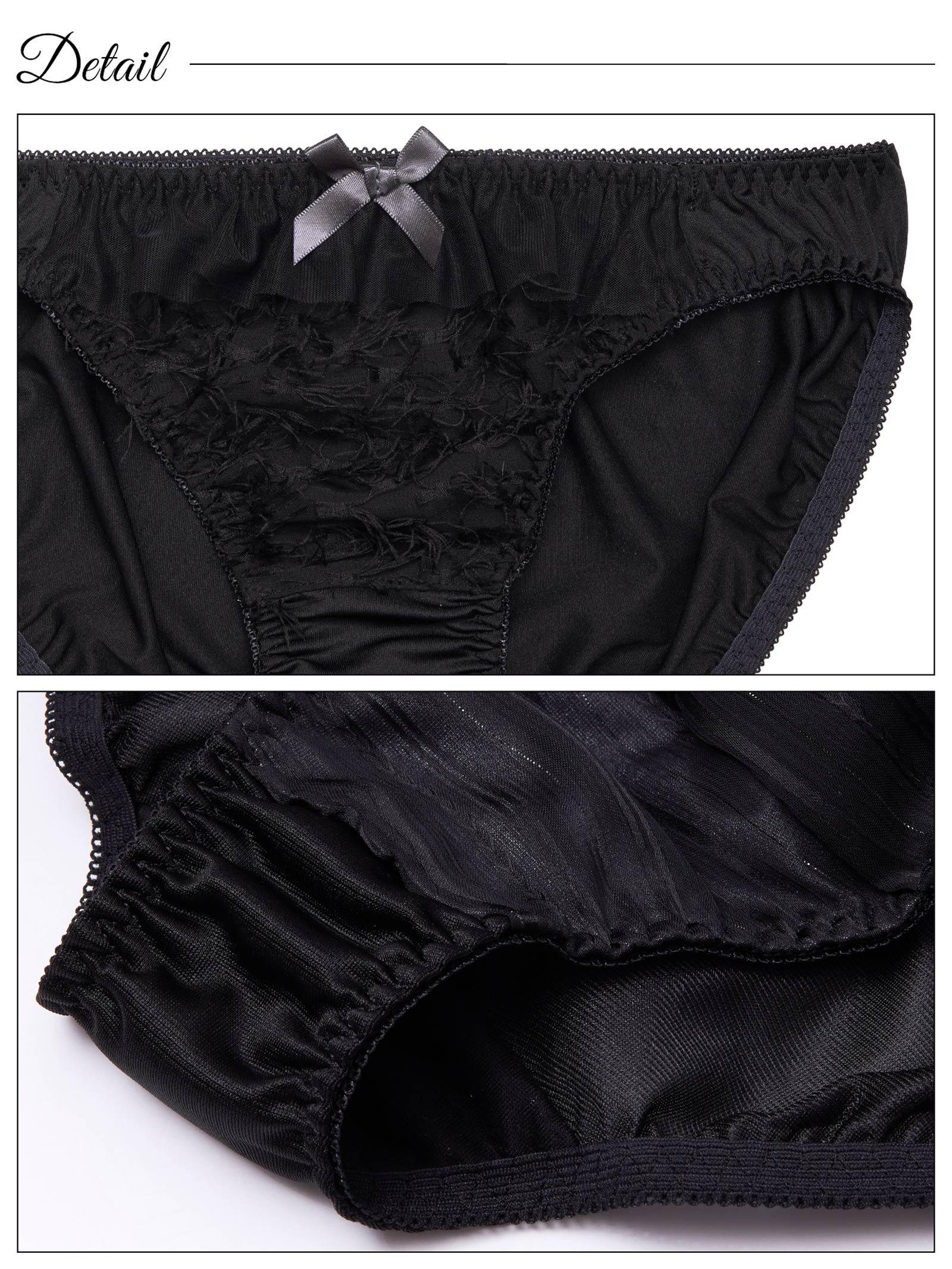 エアリーリボンフリルブラジャー&フルバックショーツ - 【公式】247Lingerie