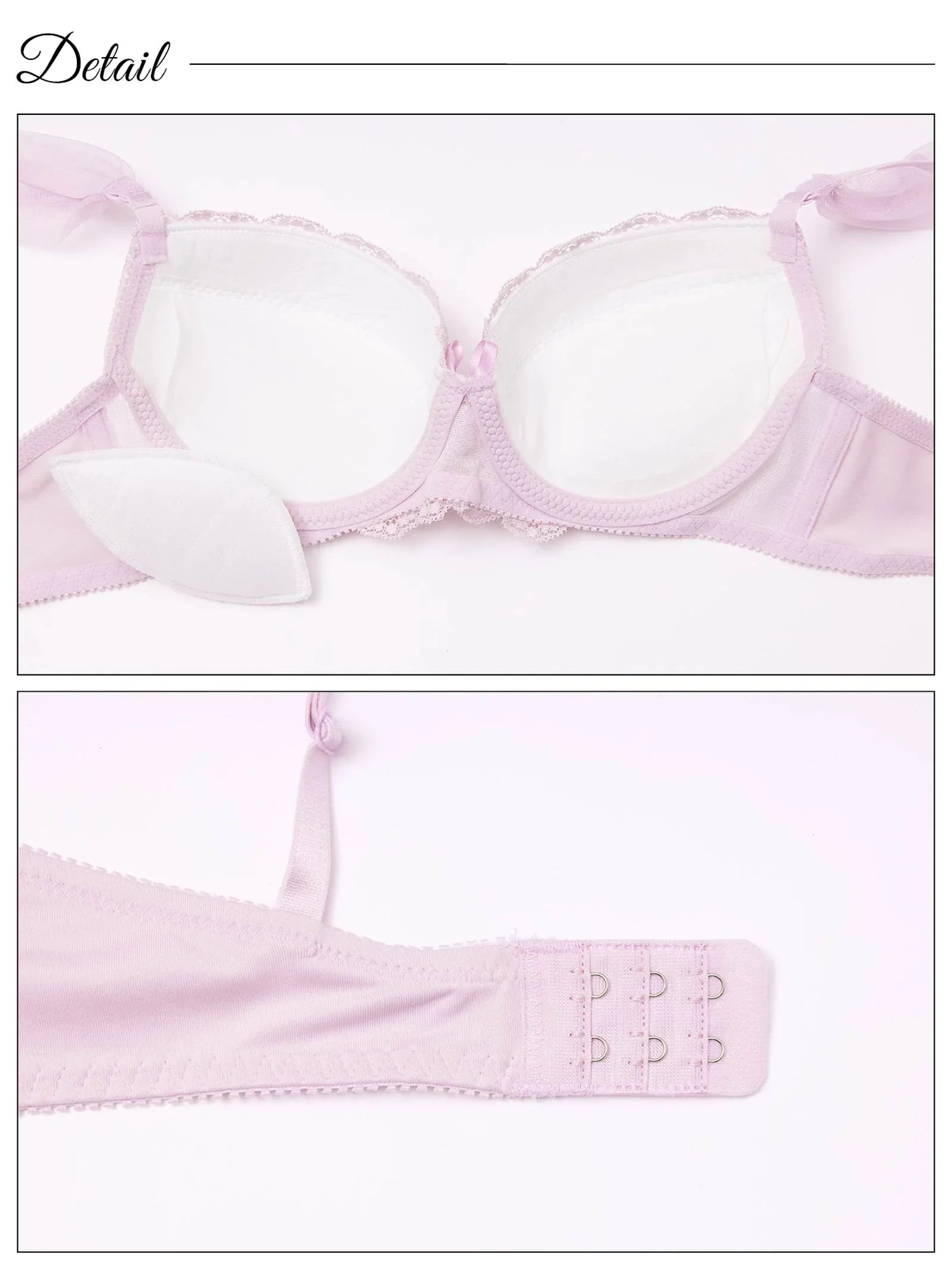 ドーリーシアーフルーレットブラジャー&フルバックショーツ - 【公式】247Lingerie