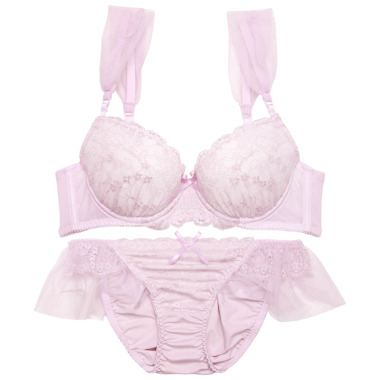 ドーリーシアーフルーレットブラジャー&フルバックショーツ