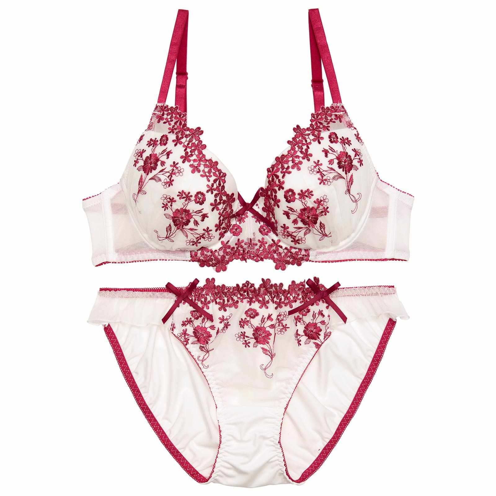 ベルフルールブーケブラジャー&フルバックショーツ